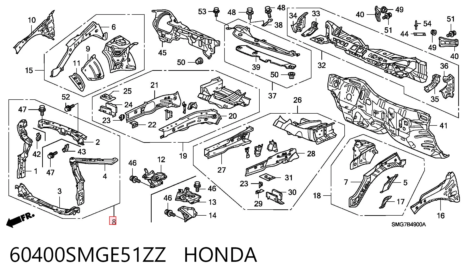 60400SMGE51ZZ Honda