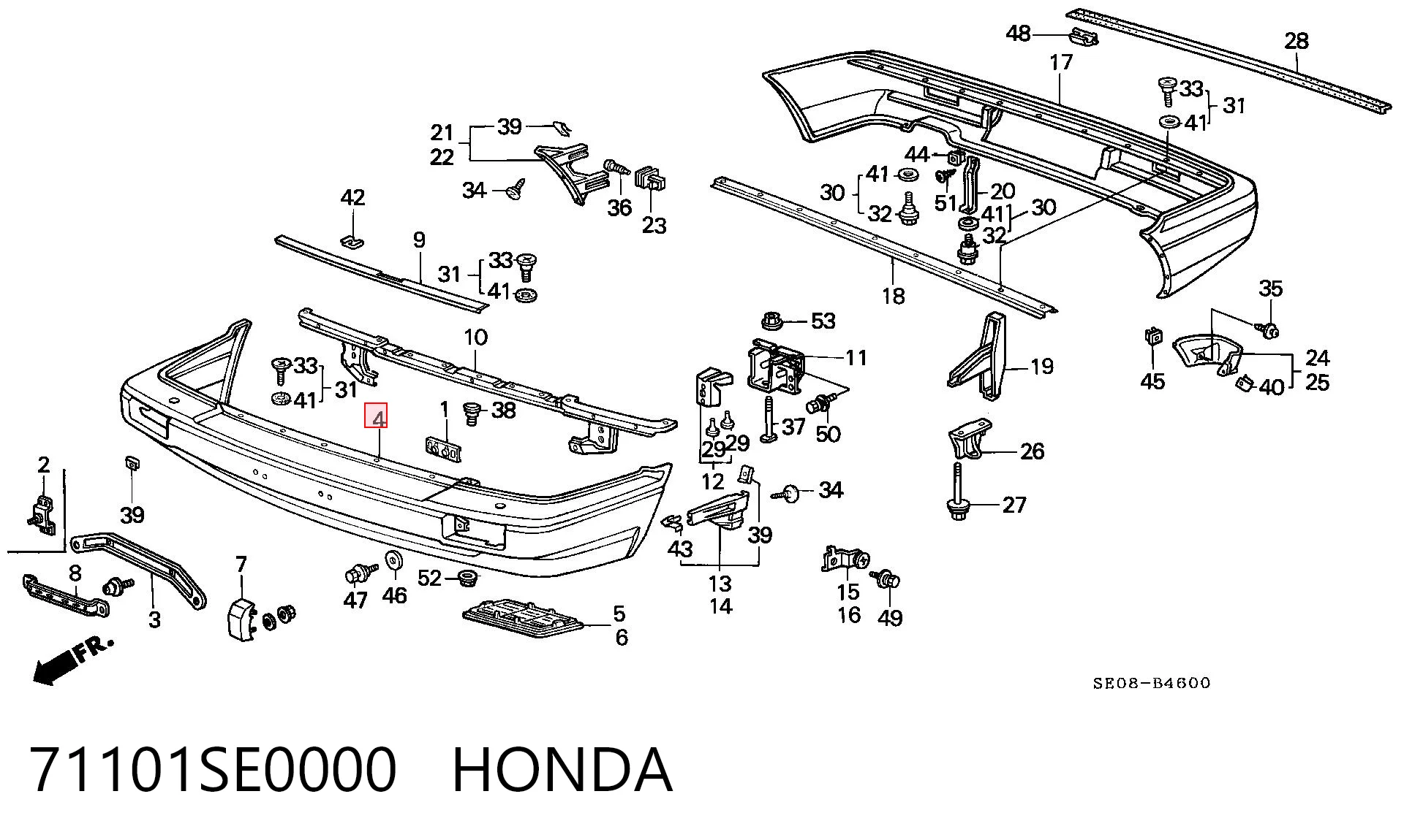 Comprar Parachoques delantero Honda Accord III CA4, CA5 a bajo precio