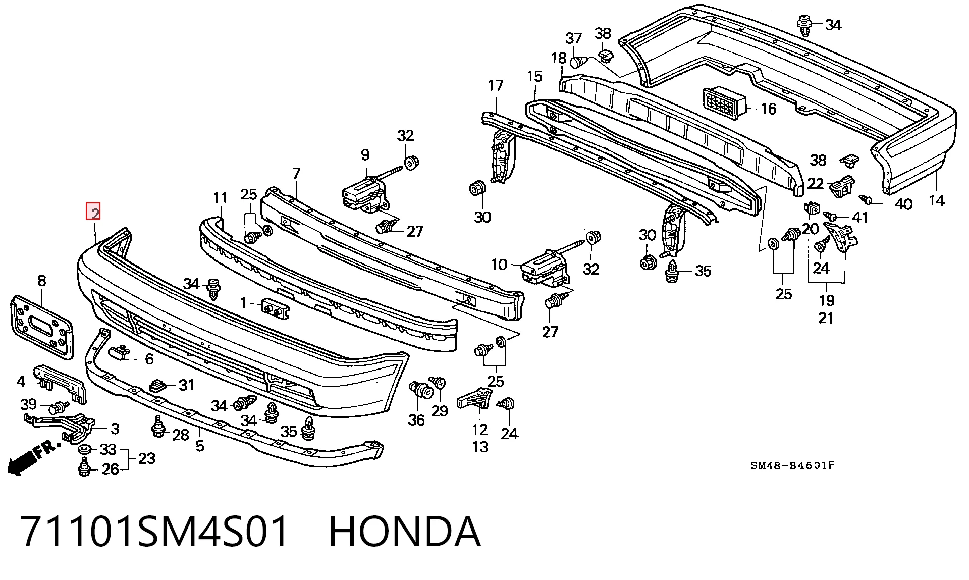 Comprar Parachoques delantero Honda Accord IV CB3, CB7 a bajo precio