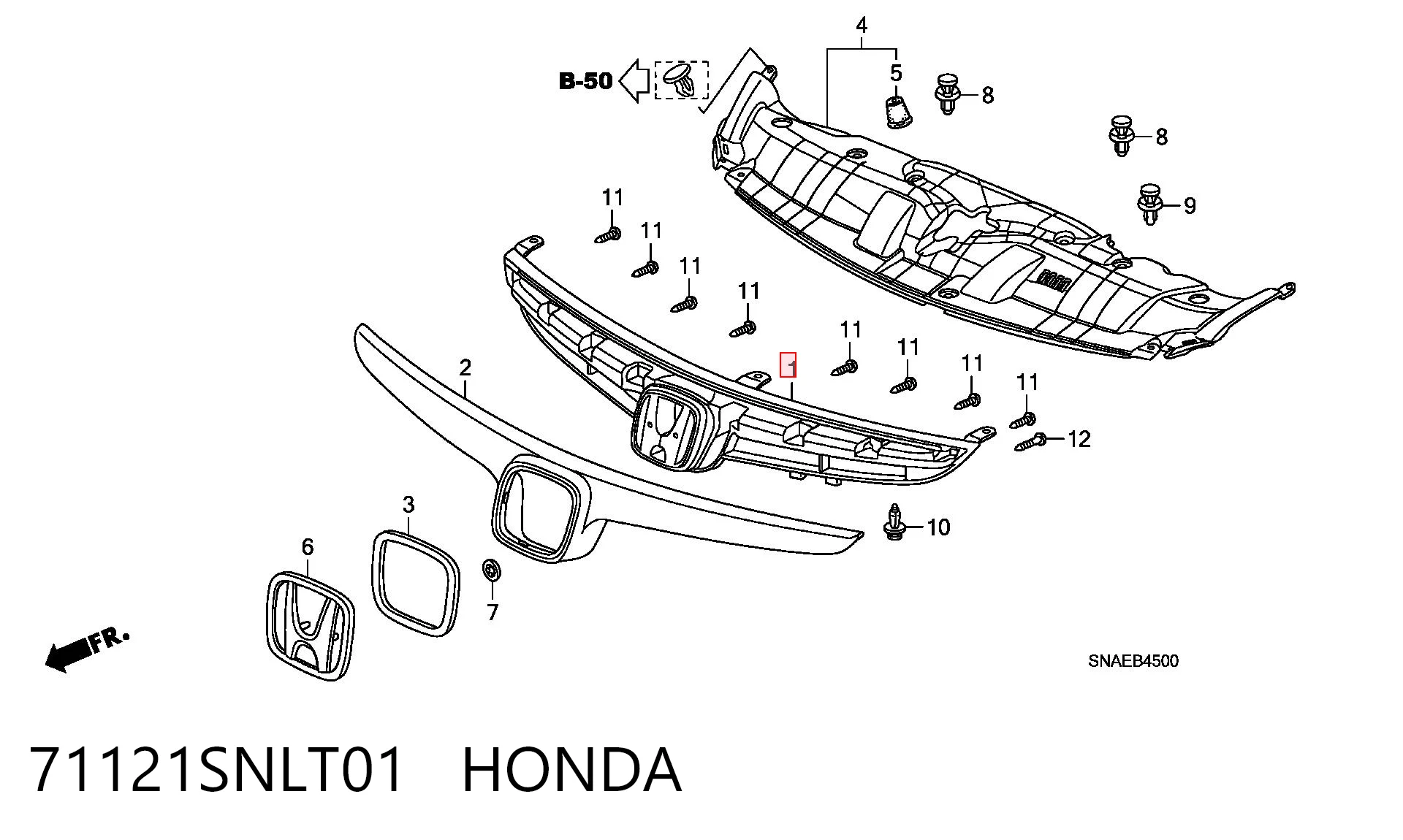 71121SNLT01 Honda