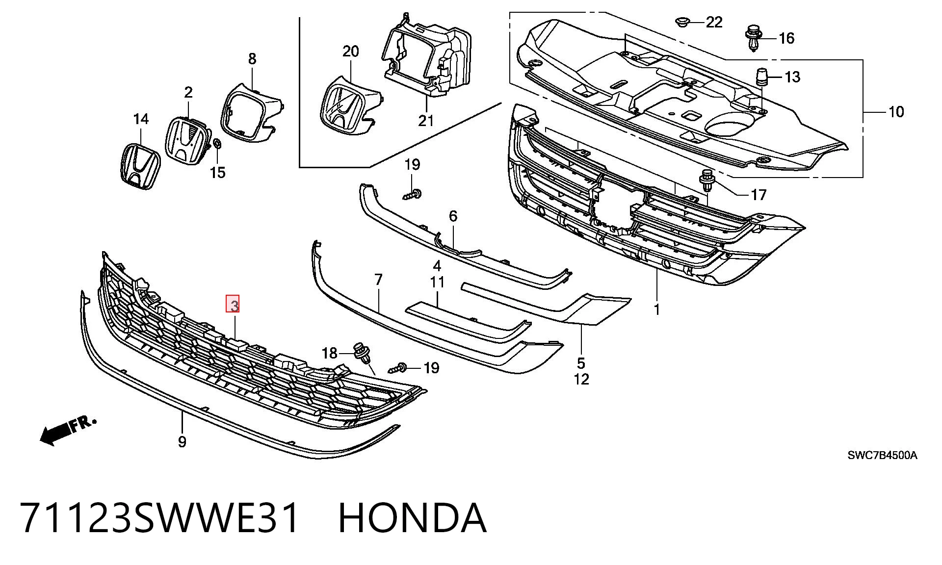 71123SWWE31 Honda