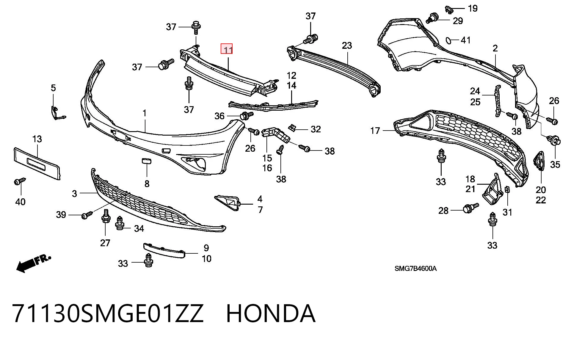 71130SMGE01ZZ Honda