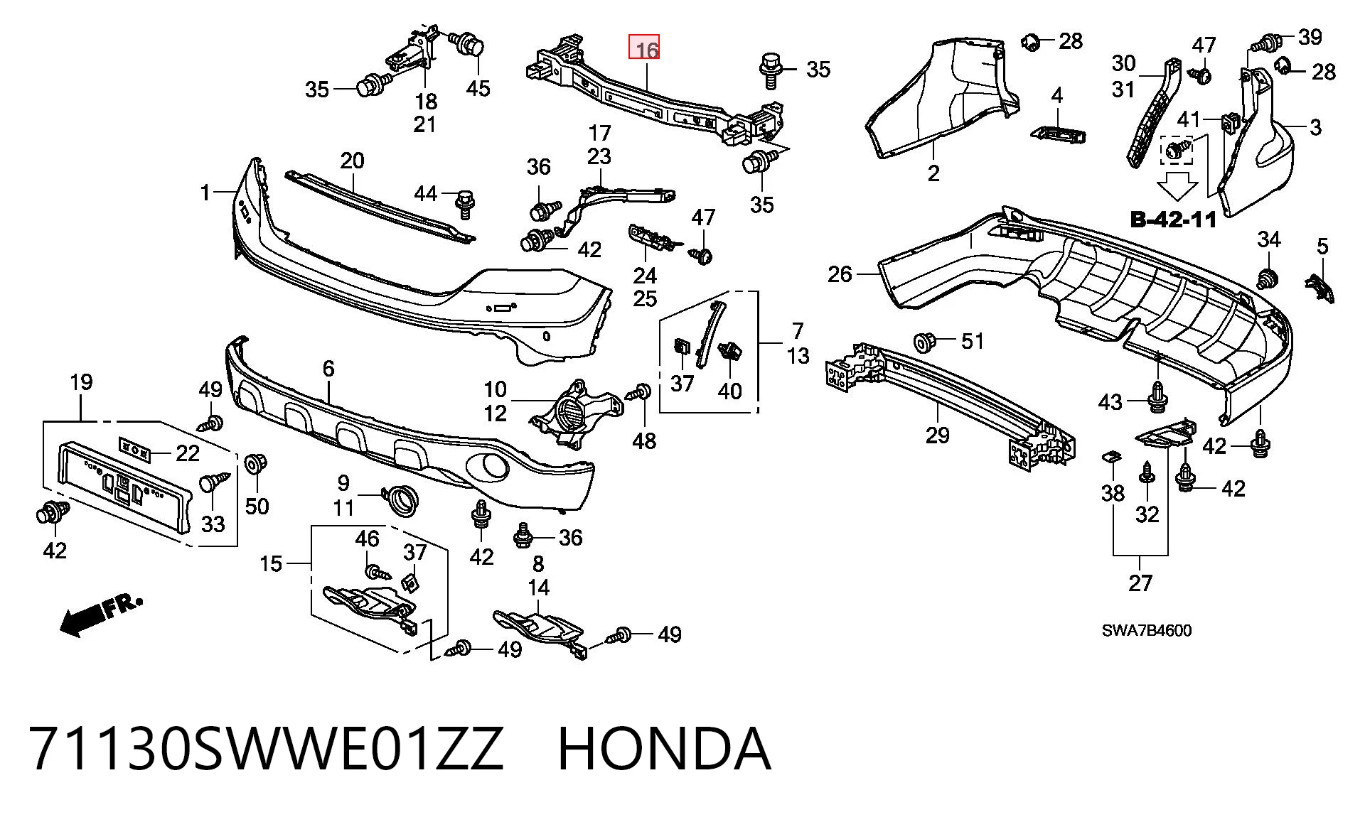 Comprar Refuerzo parachoque delantero Honda CR-V III RE