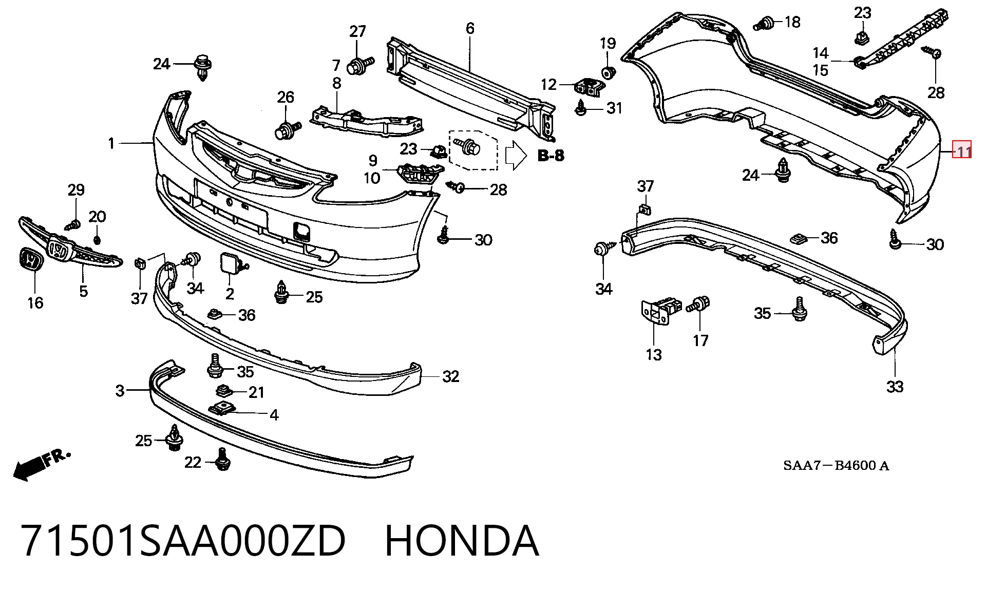 71501SAA000ZD Honda