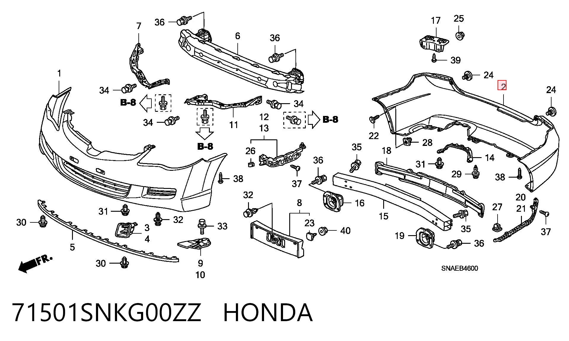 71501SNKG00ZZ Honda
