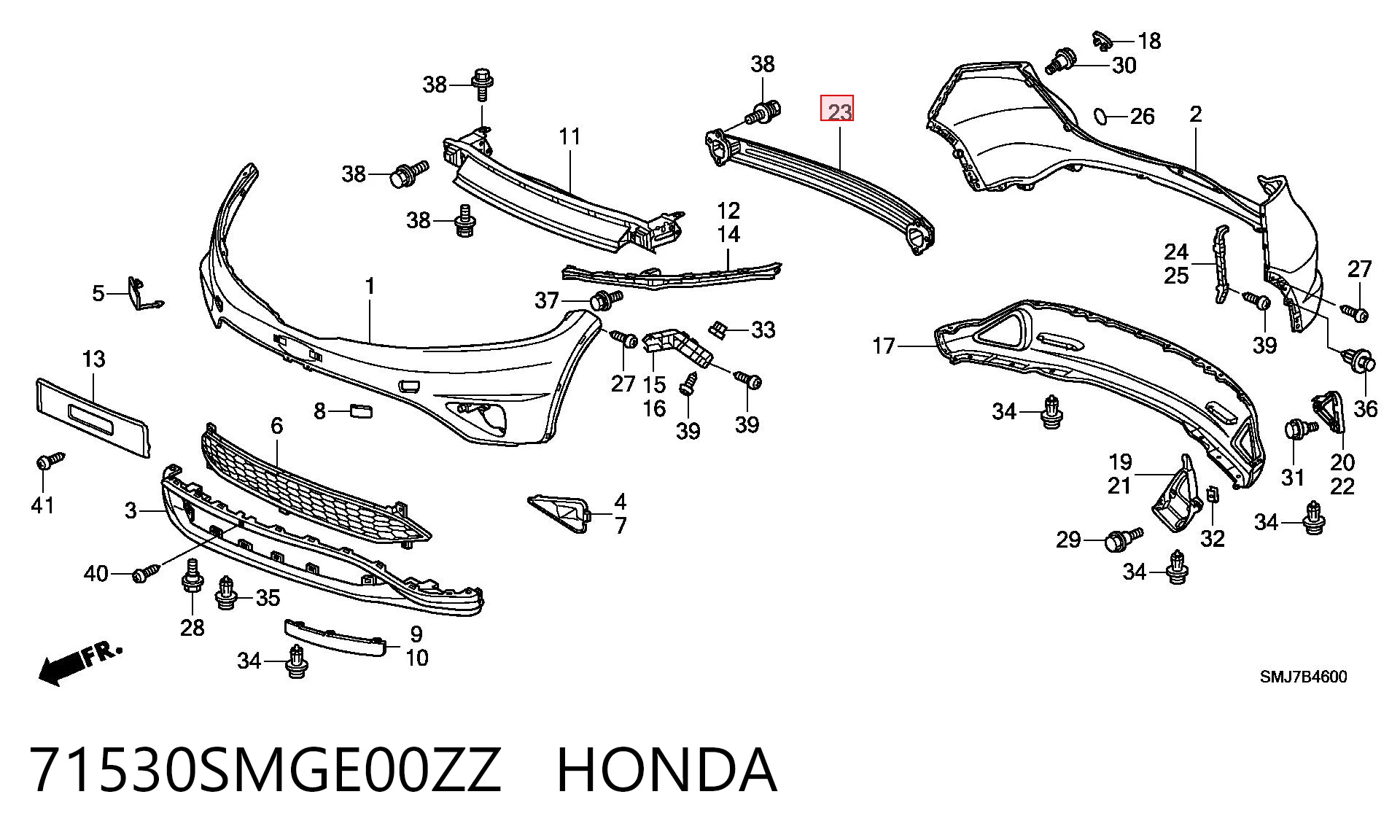 71530SMGE00ZZ Honda