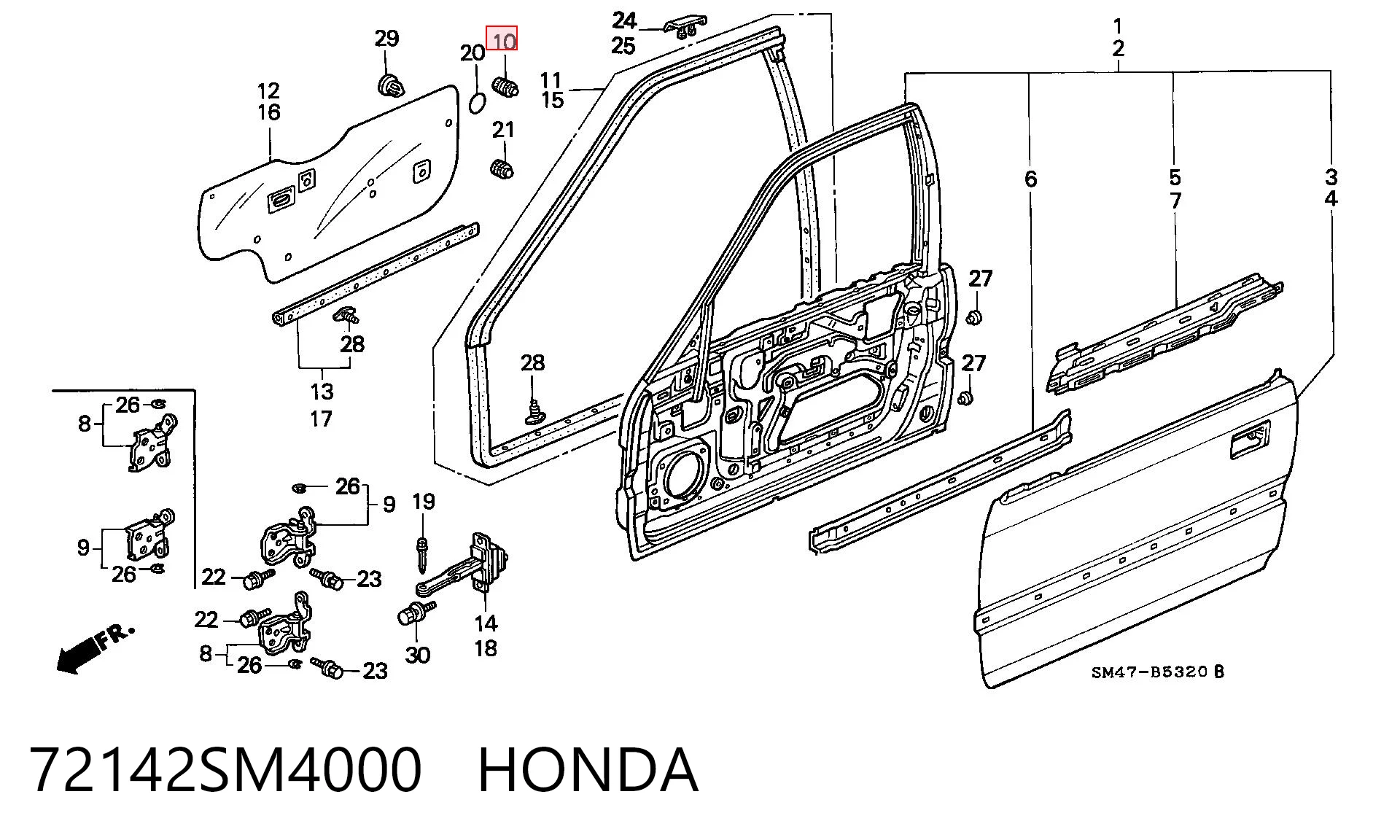 72142SM4000 Honda