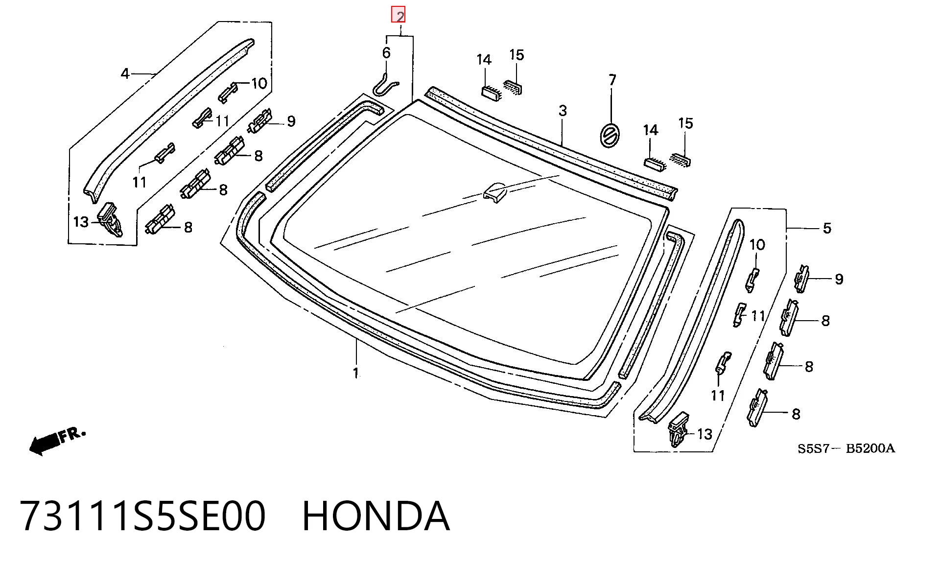 Comprar Parabrisas Honda Civic VII EU, EP, EV a bajo precio