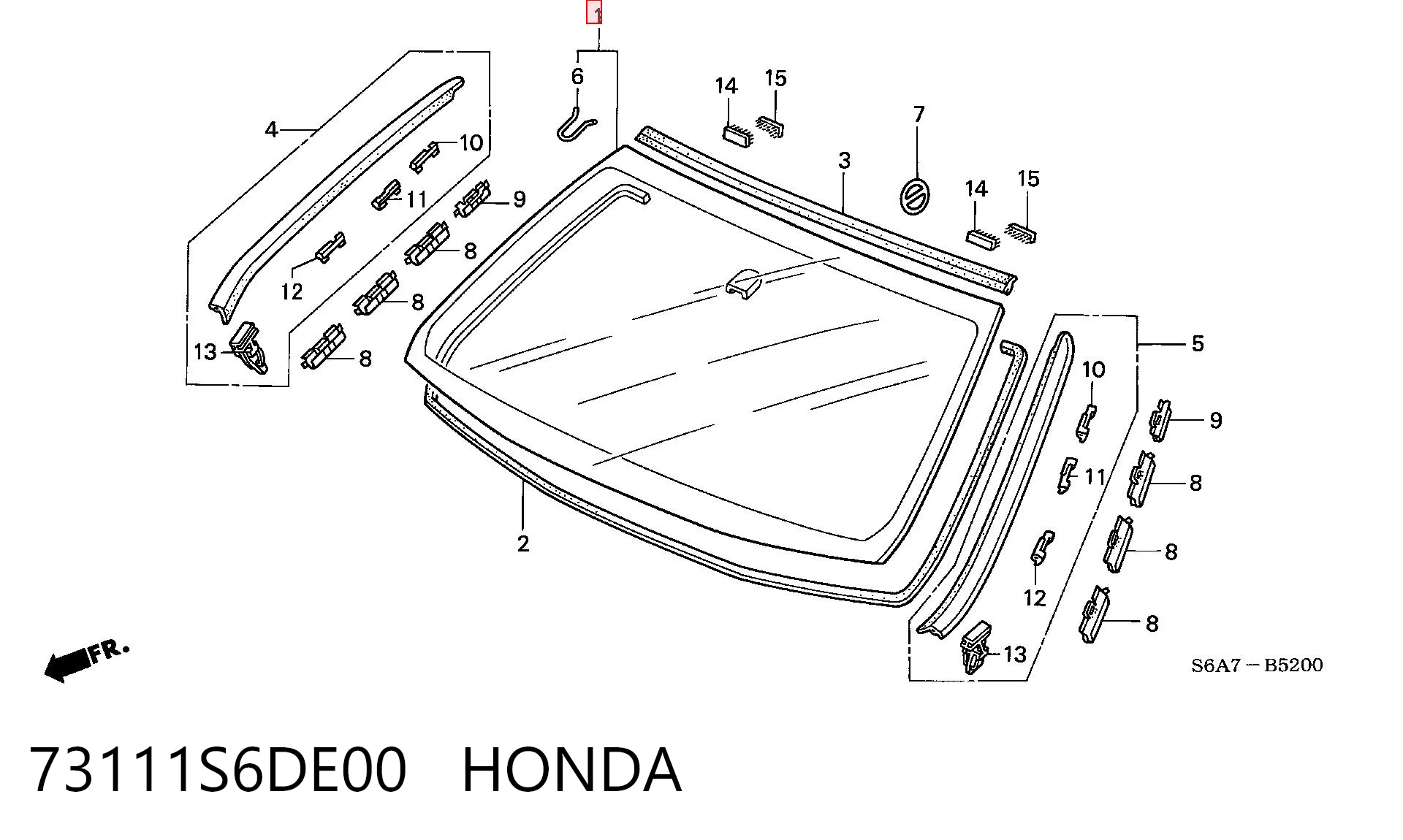 Comprar Parabrisas Honda Civic VII EU, EP, EV a bajo precio