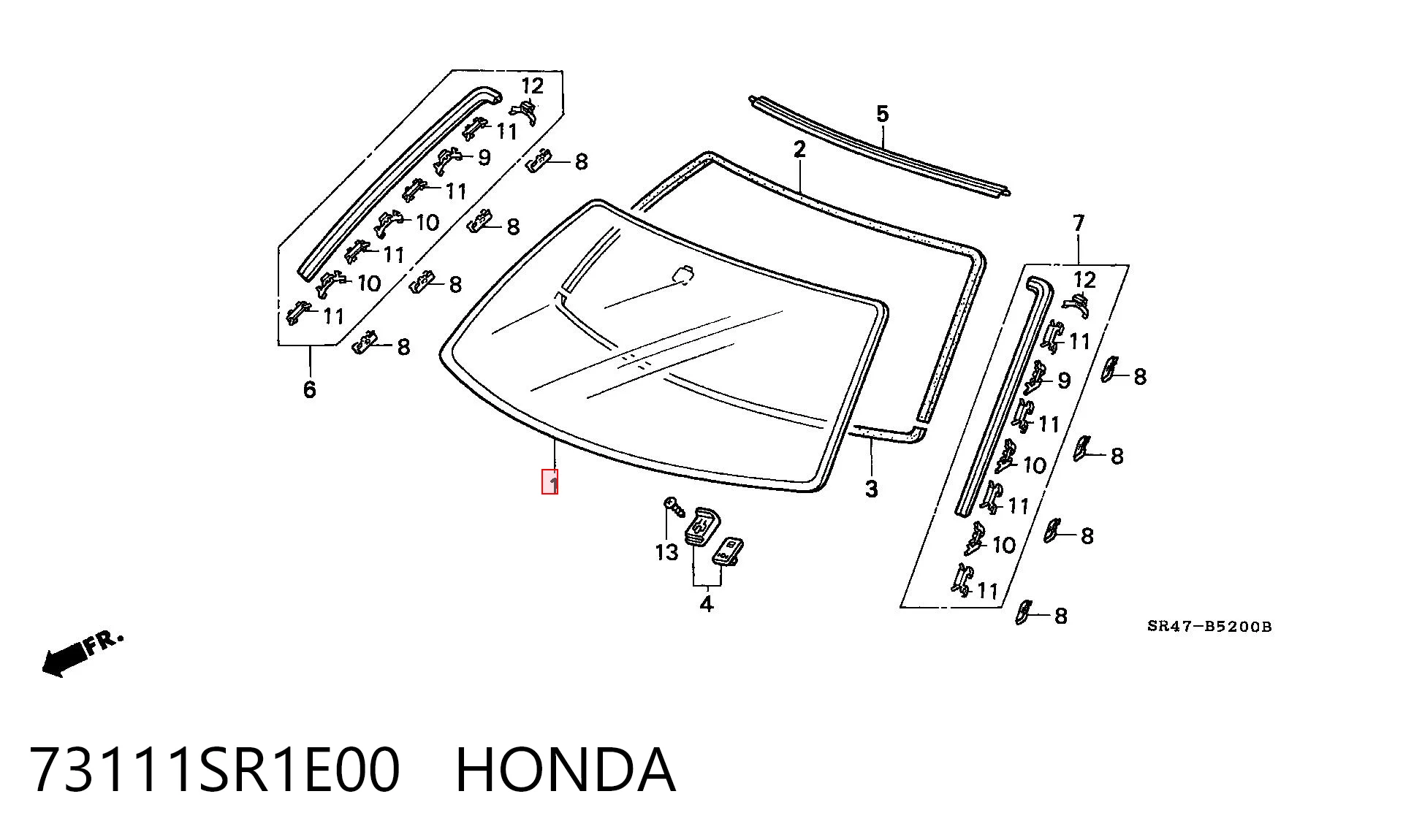 Parabrisas HONDA 73111SR1E00