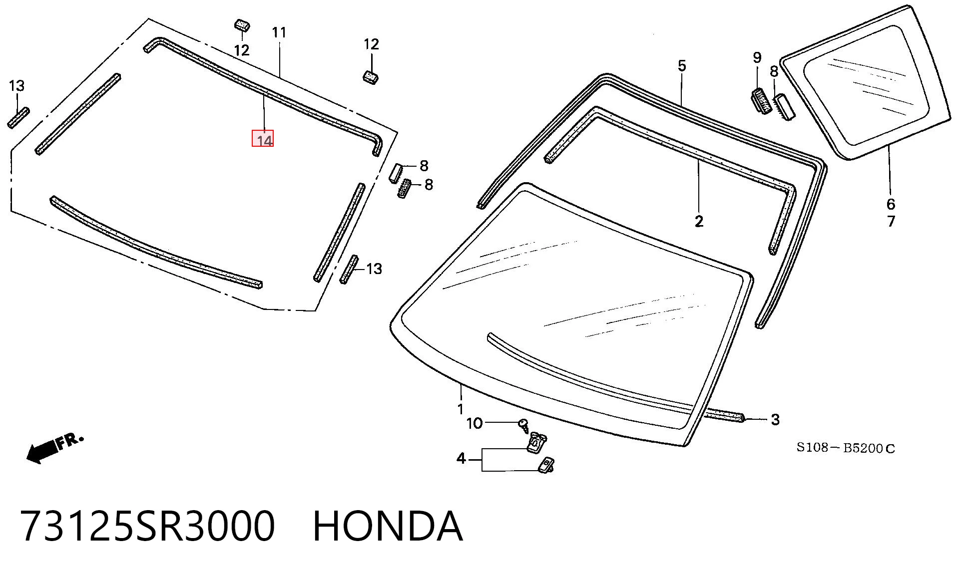 73125SR3000 Honda