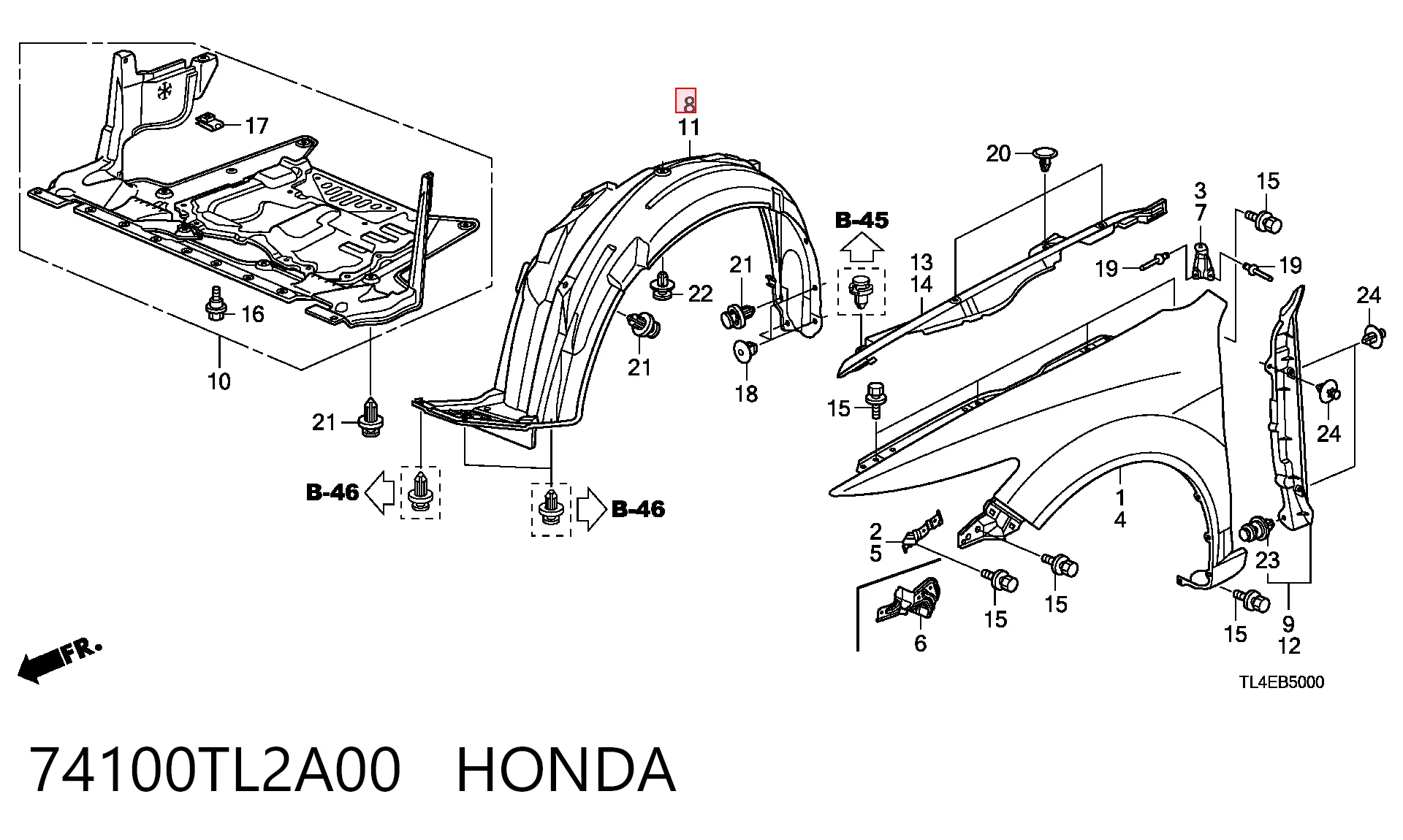 74100TL2A00 Honda