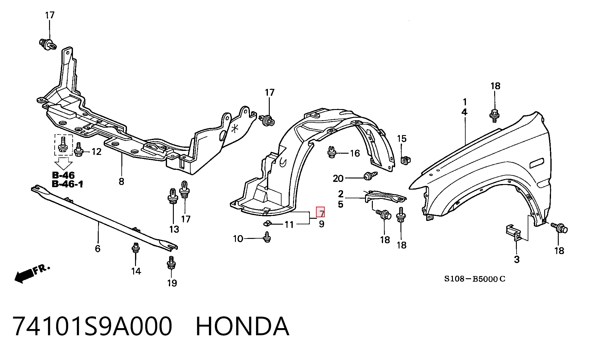 Comprar Paso de rueda delantero derecho Honda CR-V  RD a bajo precio