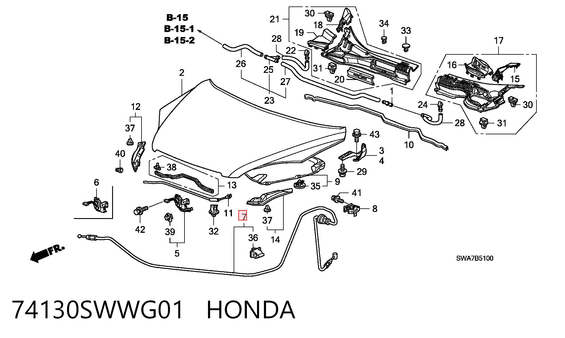 74130SWWG01 Honda