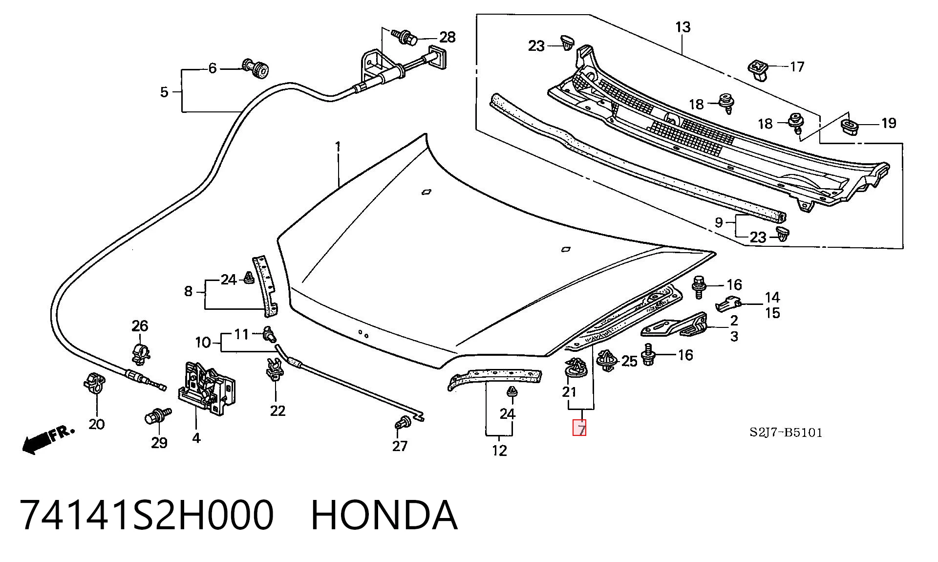 Comprar Aislamiento acústico del capó Honda HR-V  GH a bajo precio