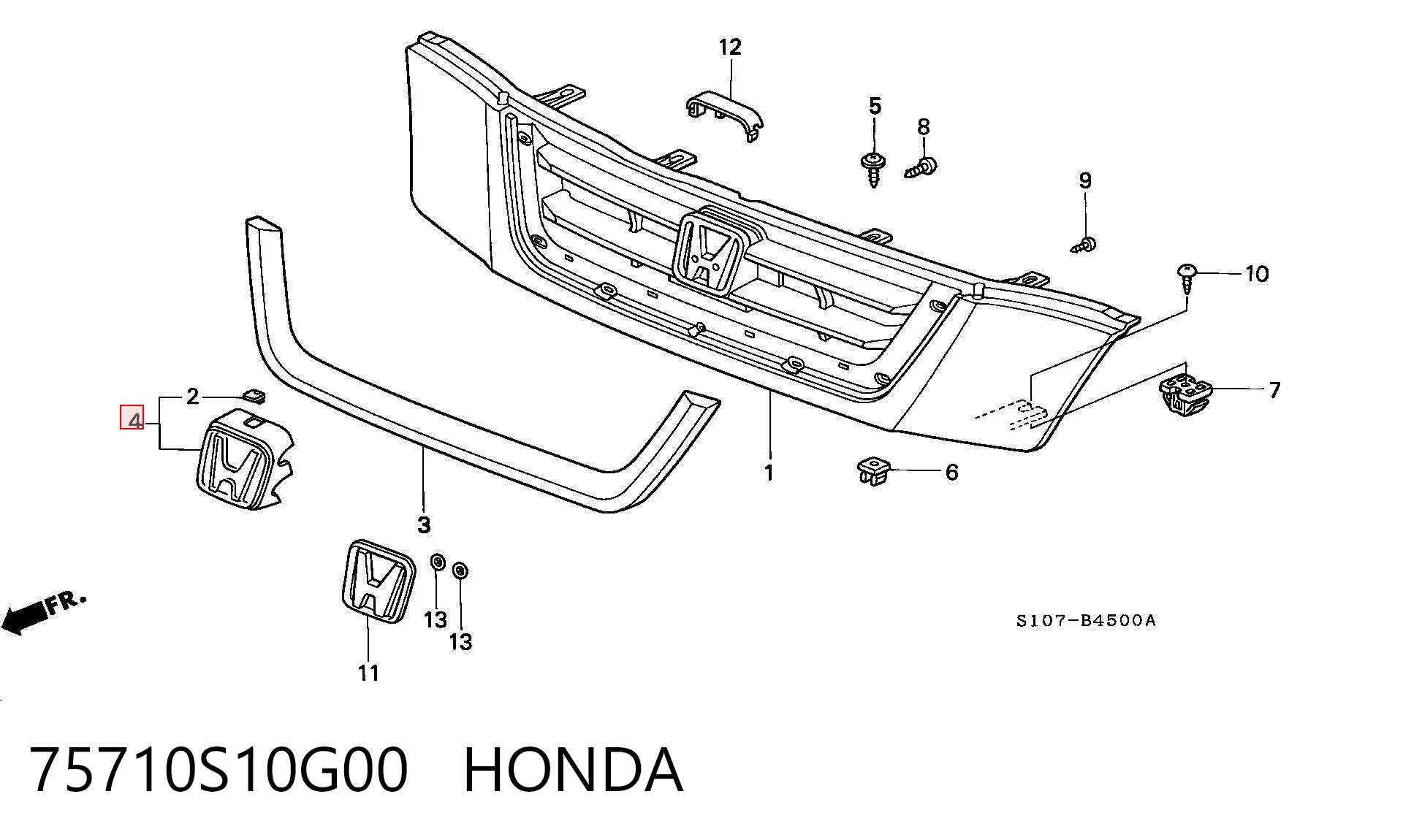 75710S10G00 HONDA
