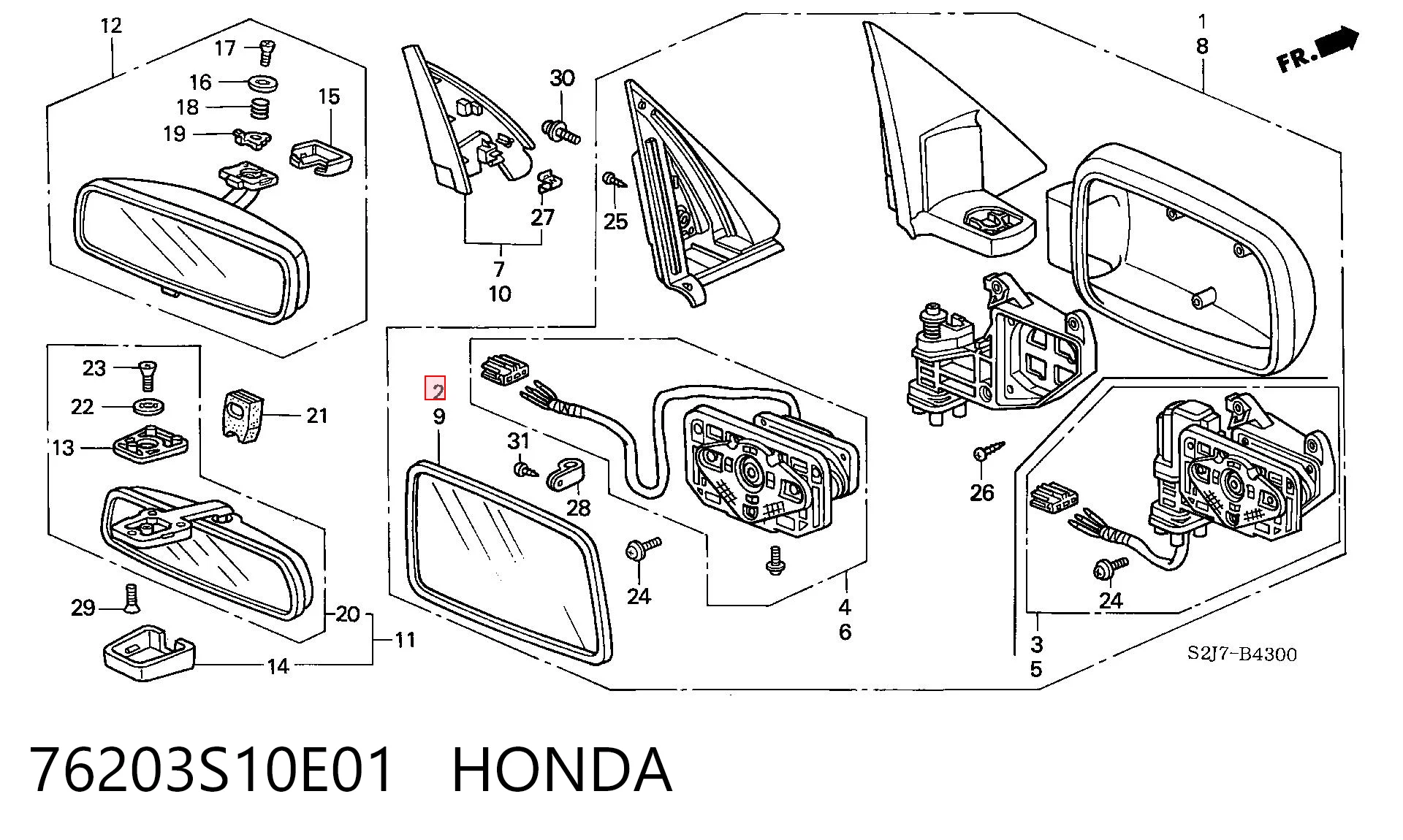 76203S10E01 Honda