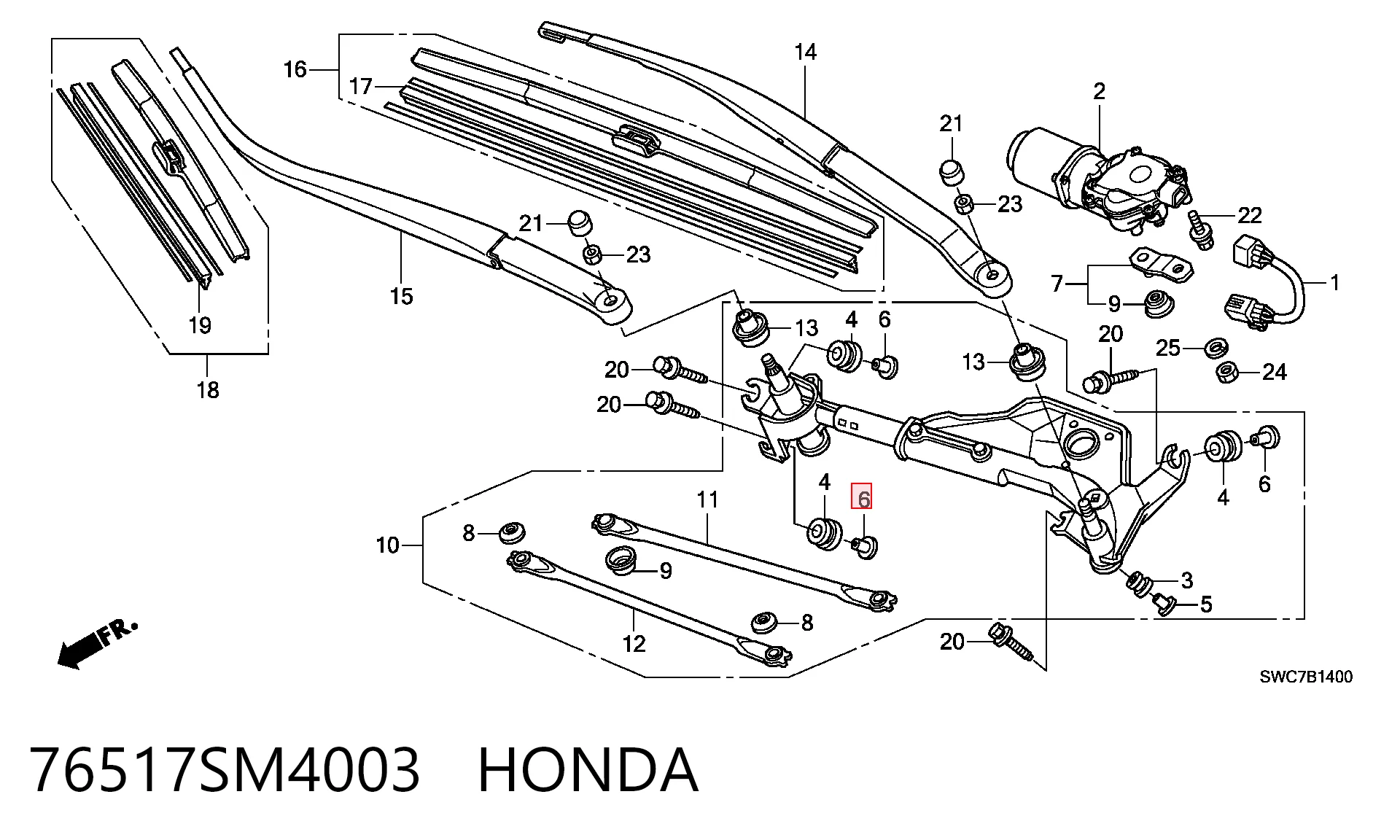 76517SM4003 Honda