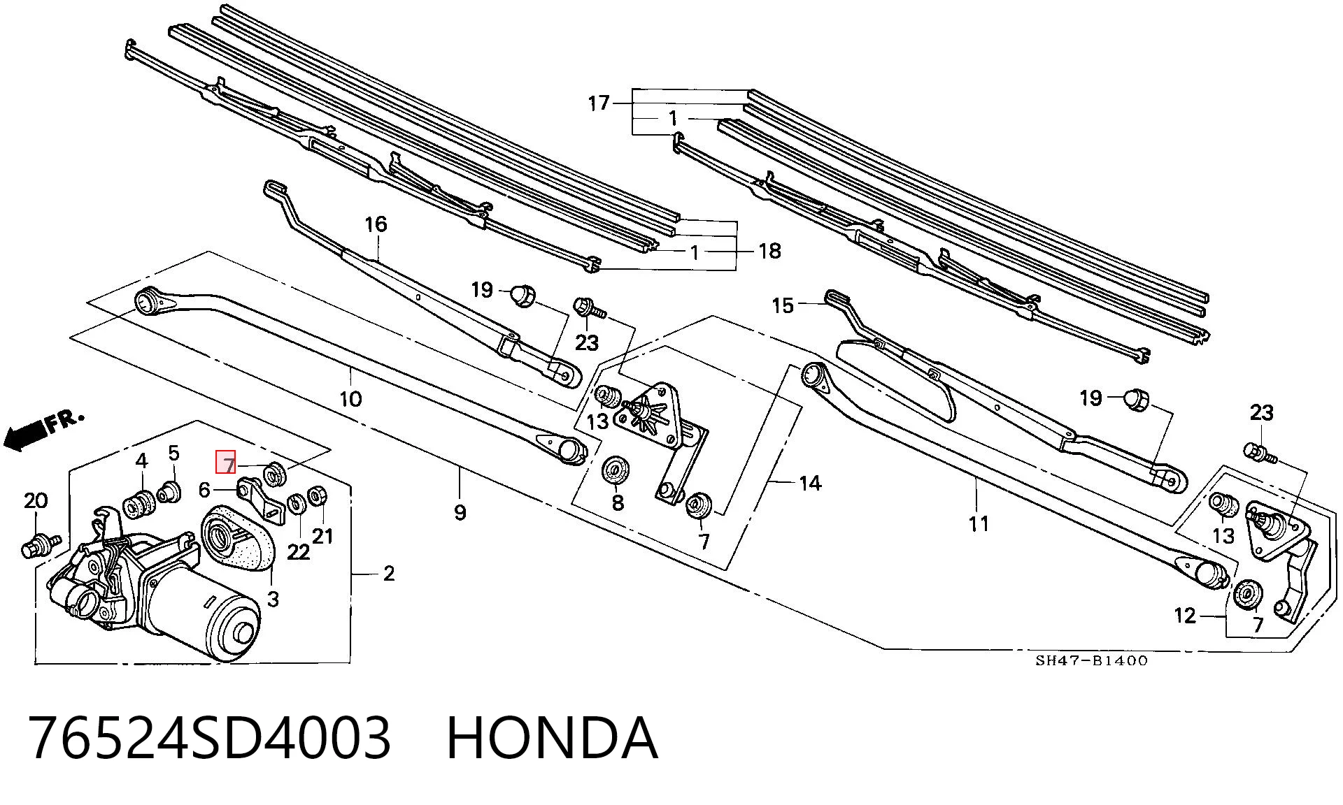 76524SD4003 Honda