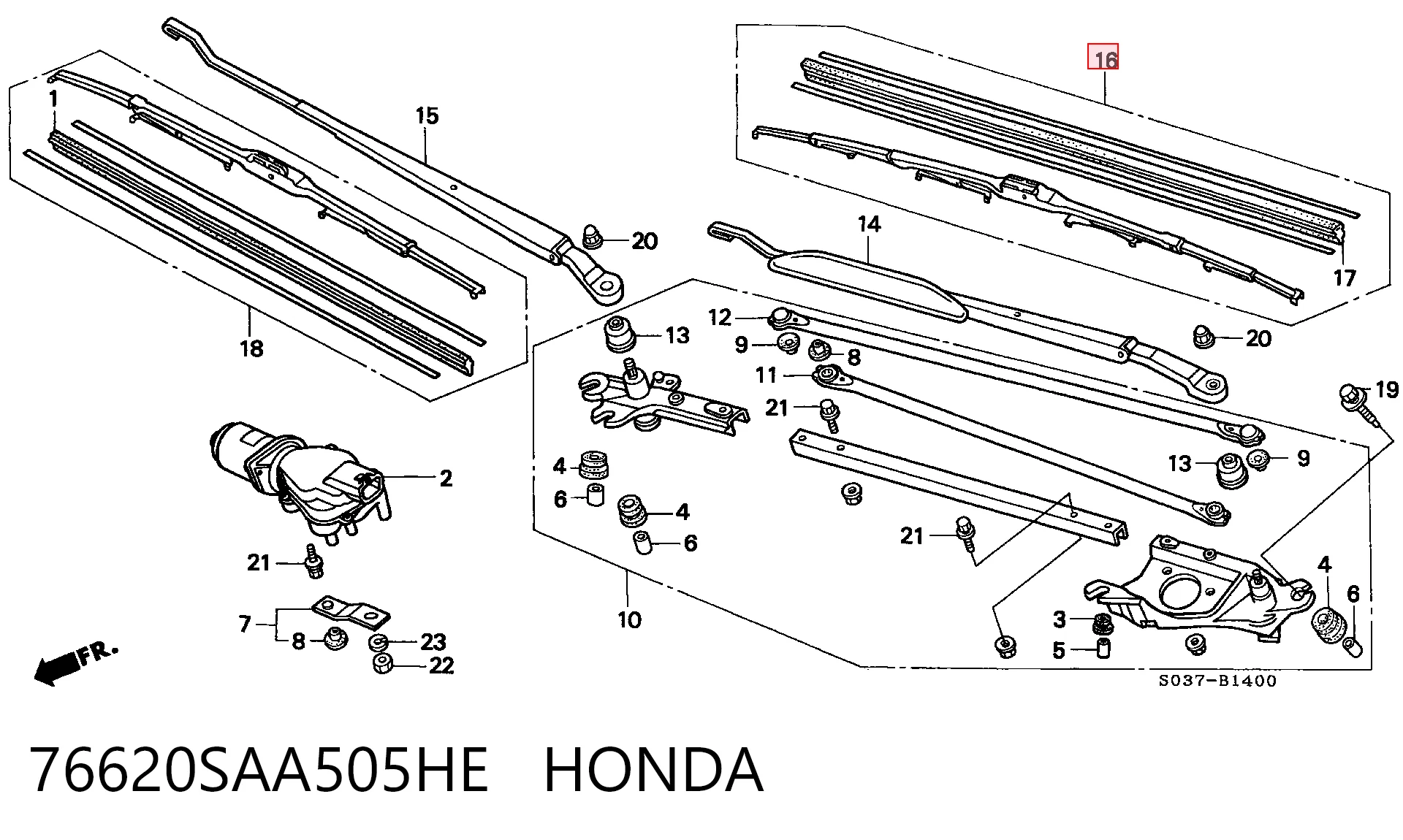76620SAA505HE Honda