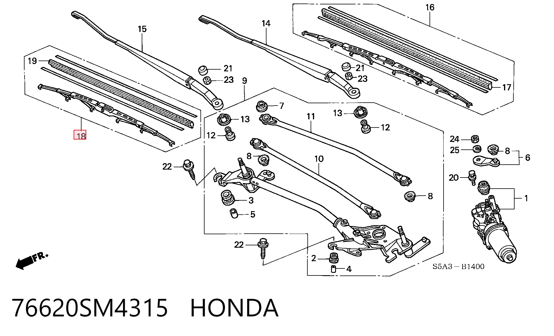 76620SM4315 Honda