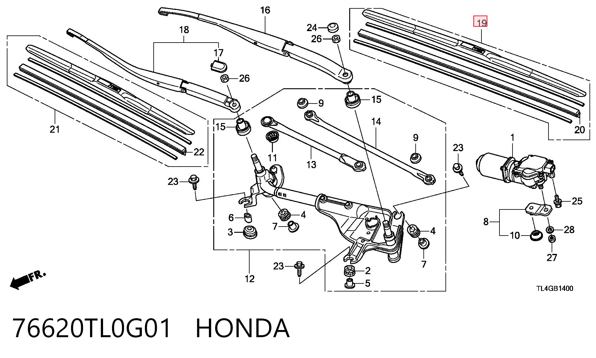 76620TL0G01 Honda