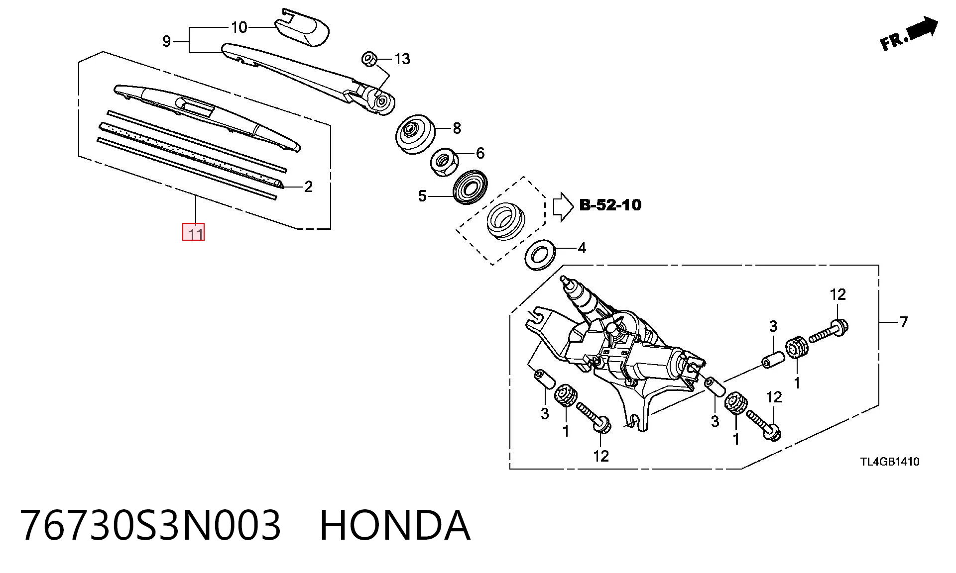 76730S3N003 Honda