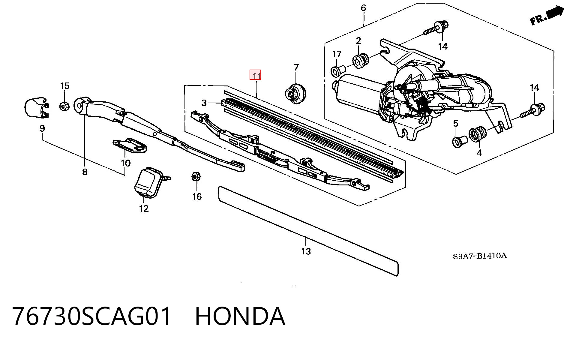  Limpiaparabrisas traseros SsangYong Actyon 