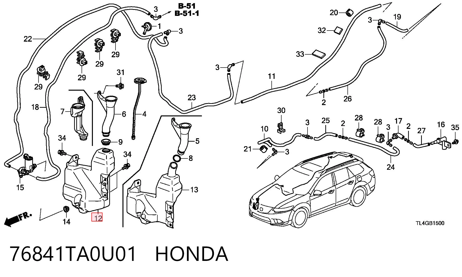 76841TA0U01 Honda