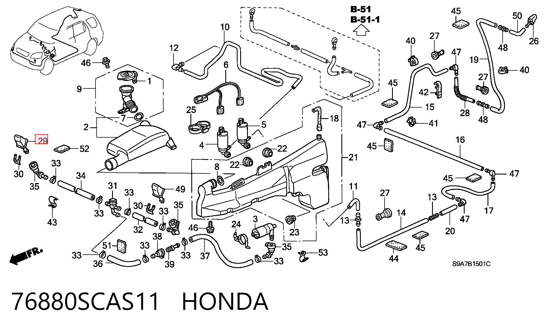 76880SCAS11 Honda