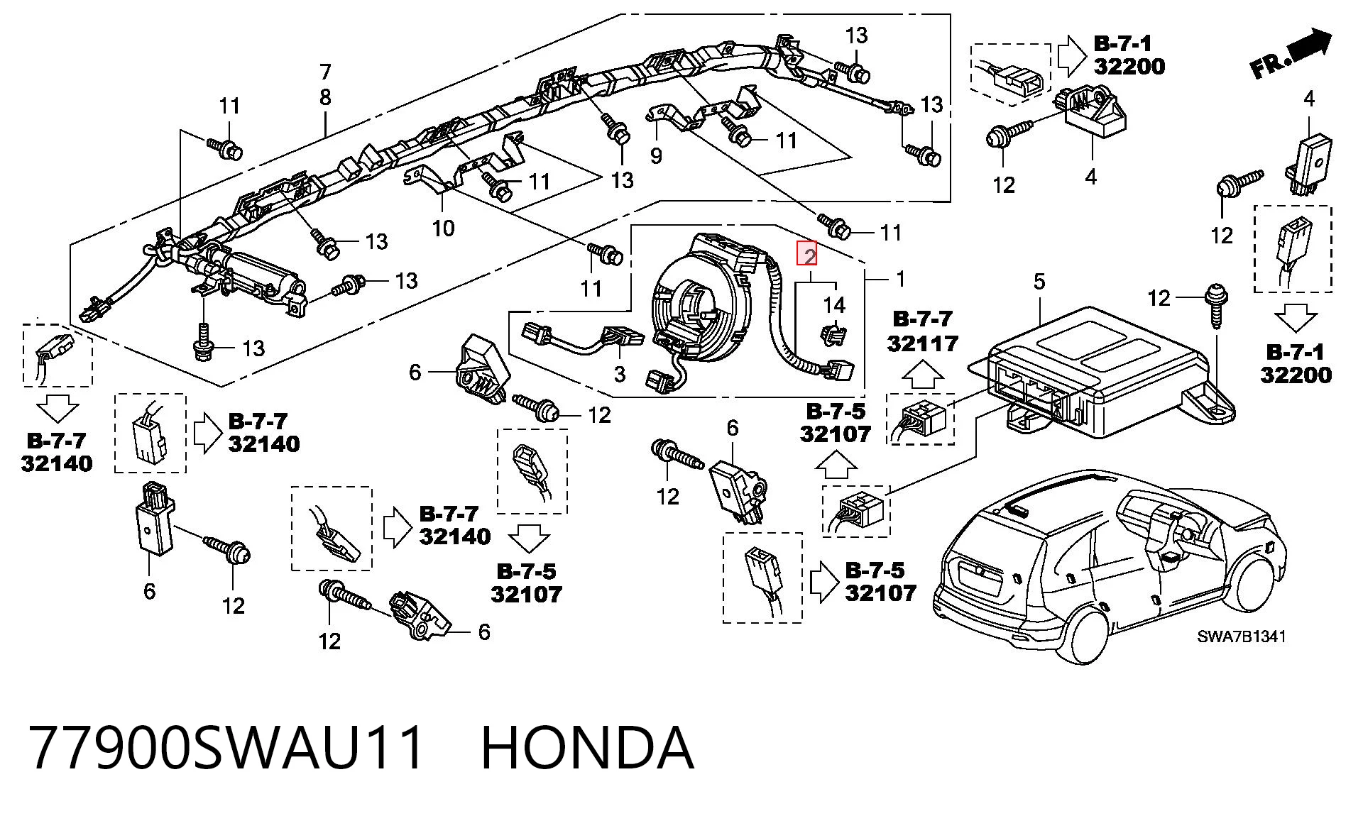 77900SWAU11 Honda