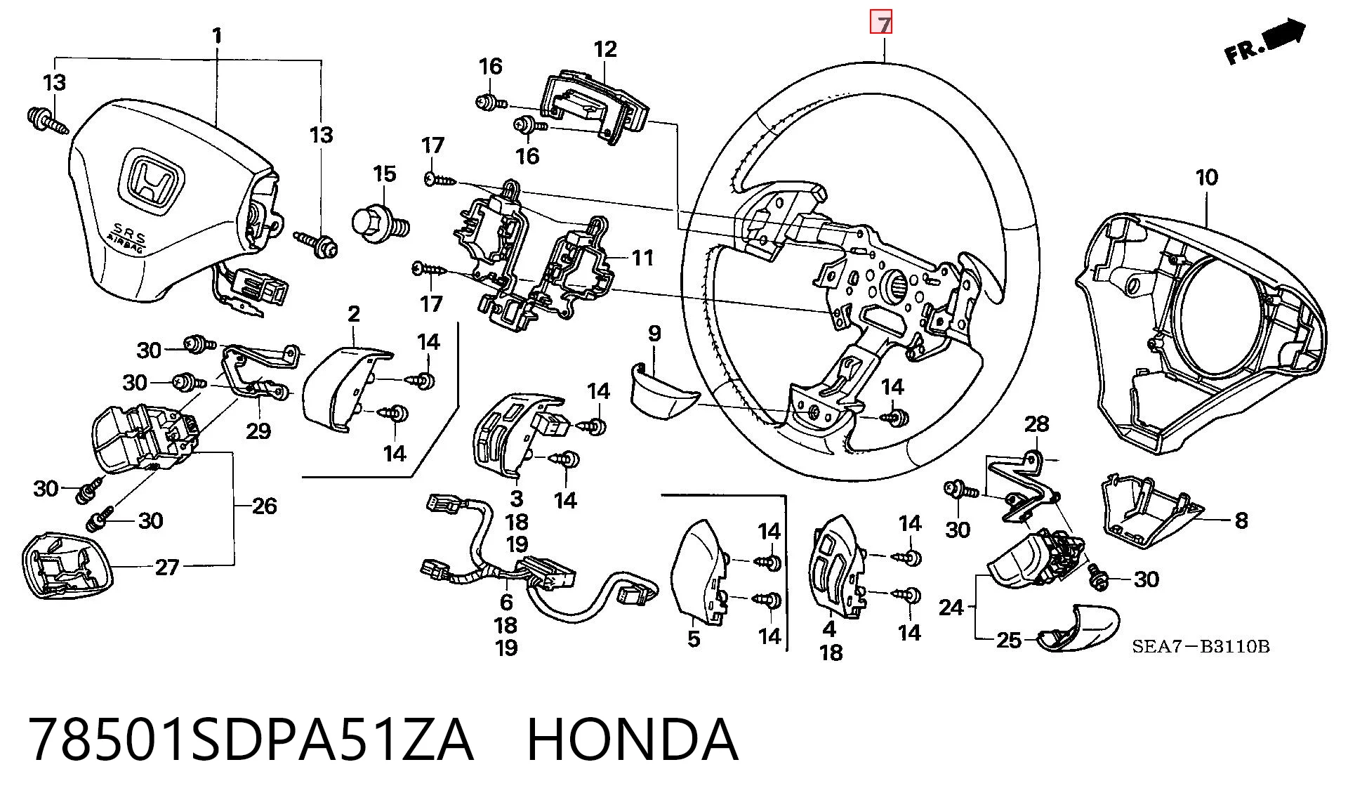 Comprar Volante Honda Accord VII CL, CM a bajo precio