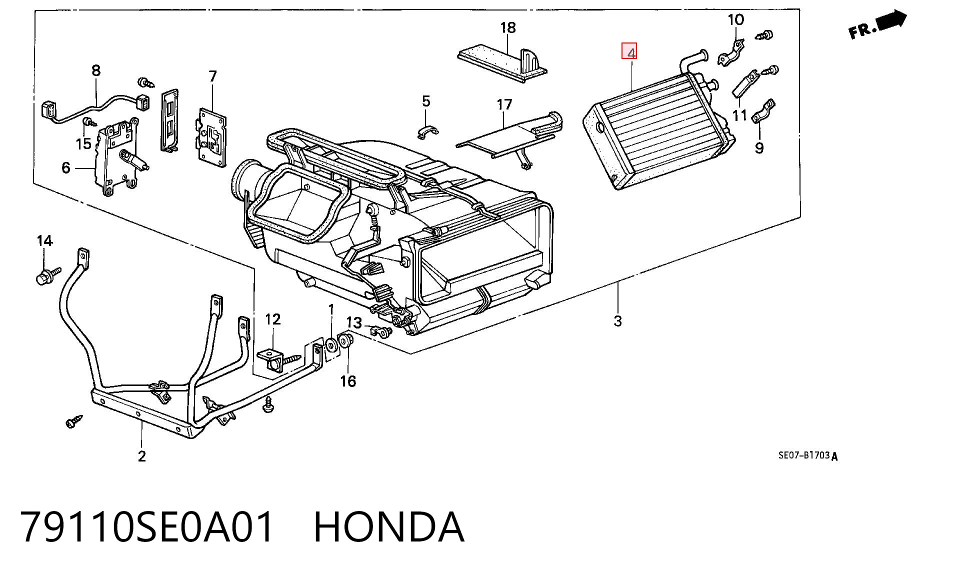 Comprar Radiador de calefacción Honda Accord III CA4, CA5 a bajo precio