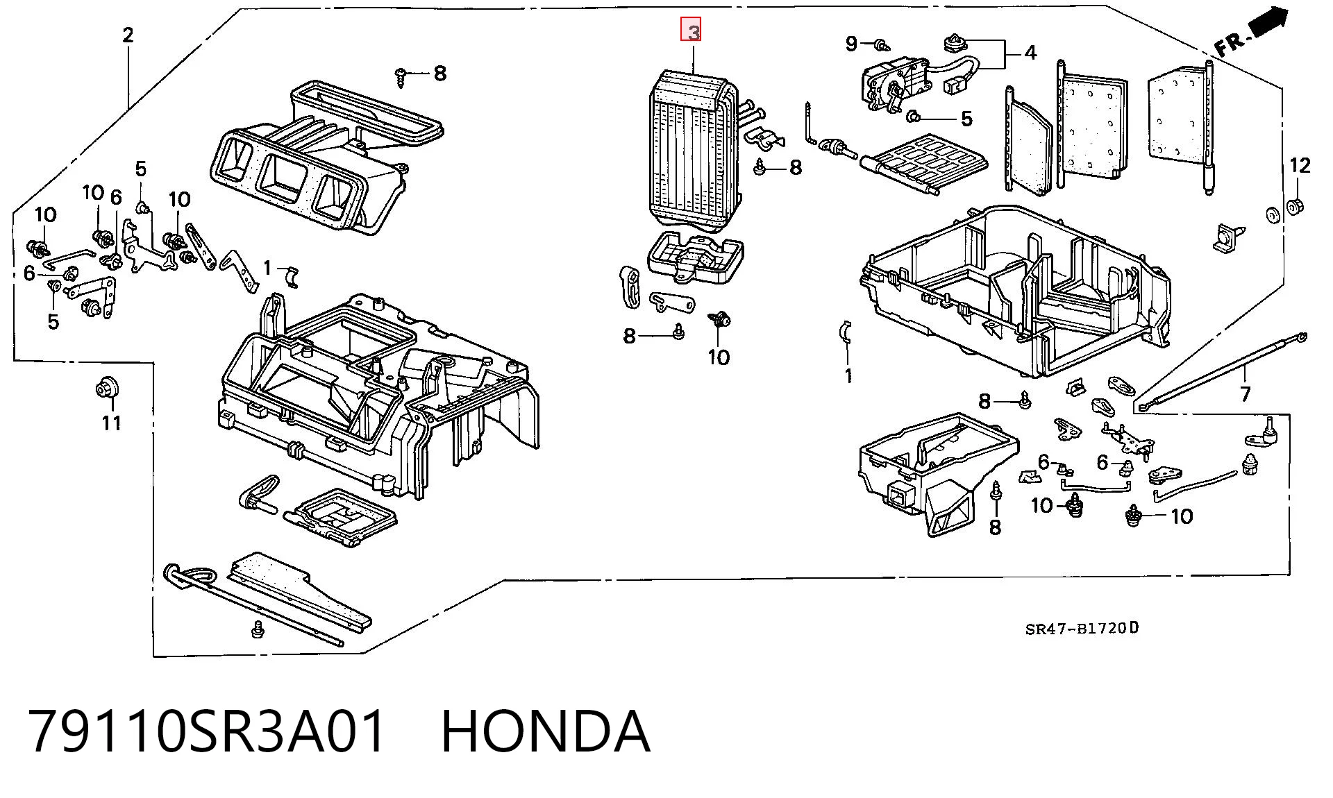 Comprar Radiador de calefacción Honda Civic V EG, EH a bajo precio