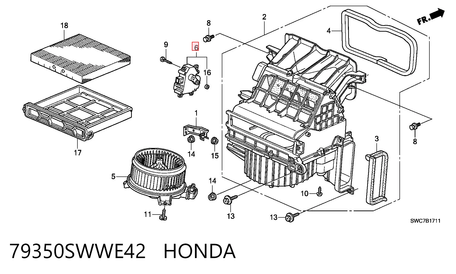 Comprar Actuador de compuerta de calefacción Honda CR-V  RE a bajo precio