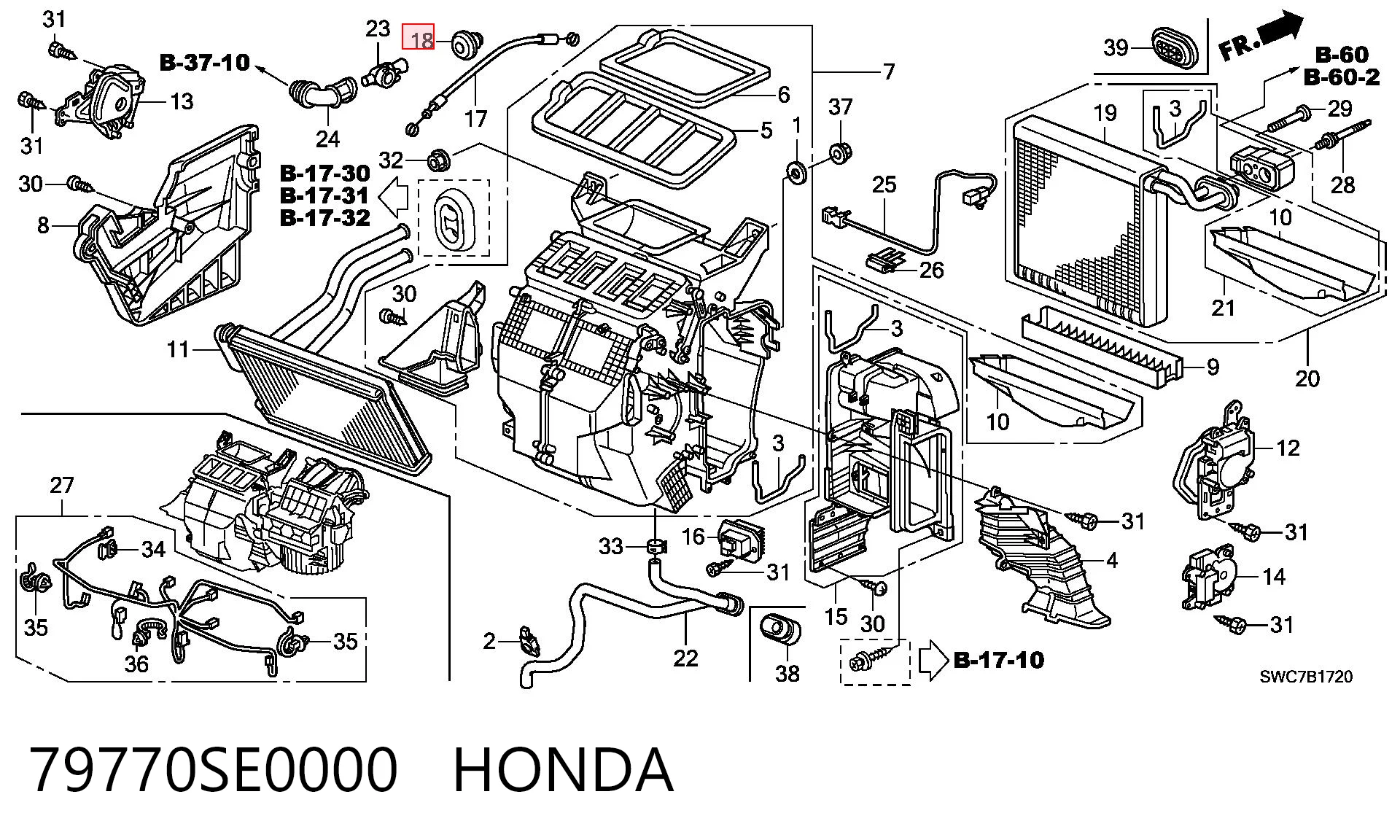 79770SE0000 Honda 