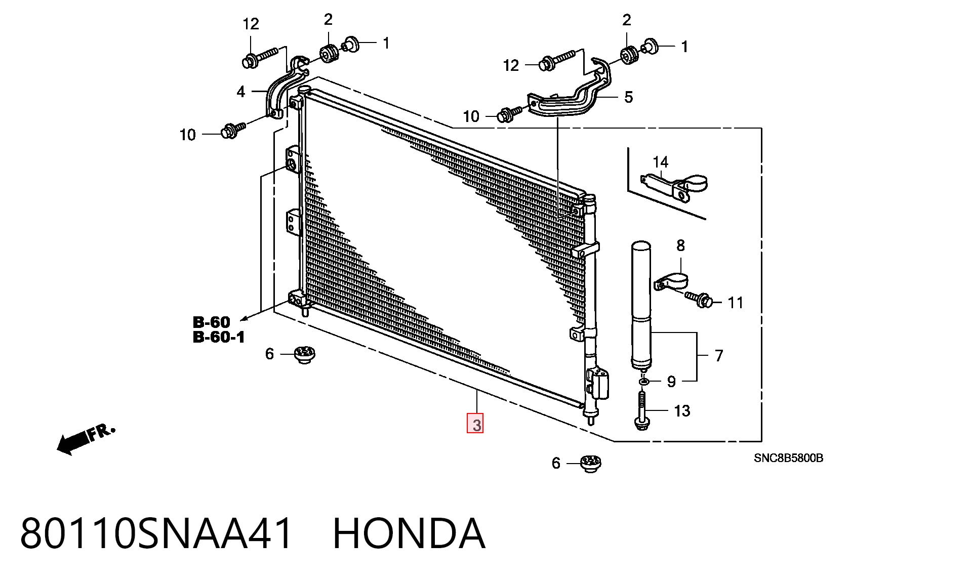 Aire acondicionado capacitor Honda Civic VIII desde 107,42 €