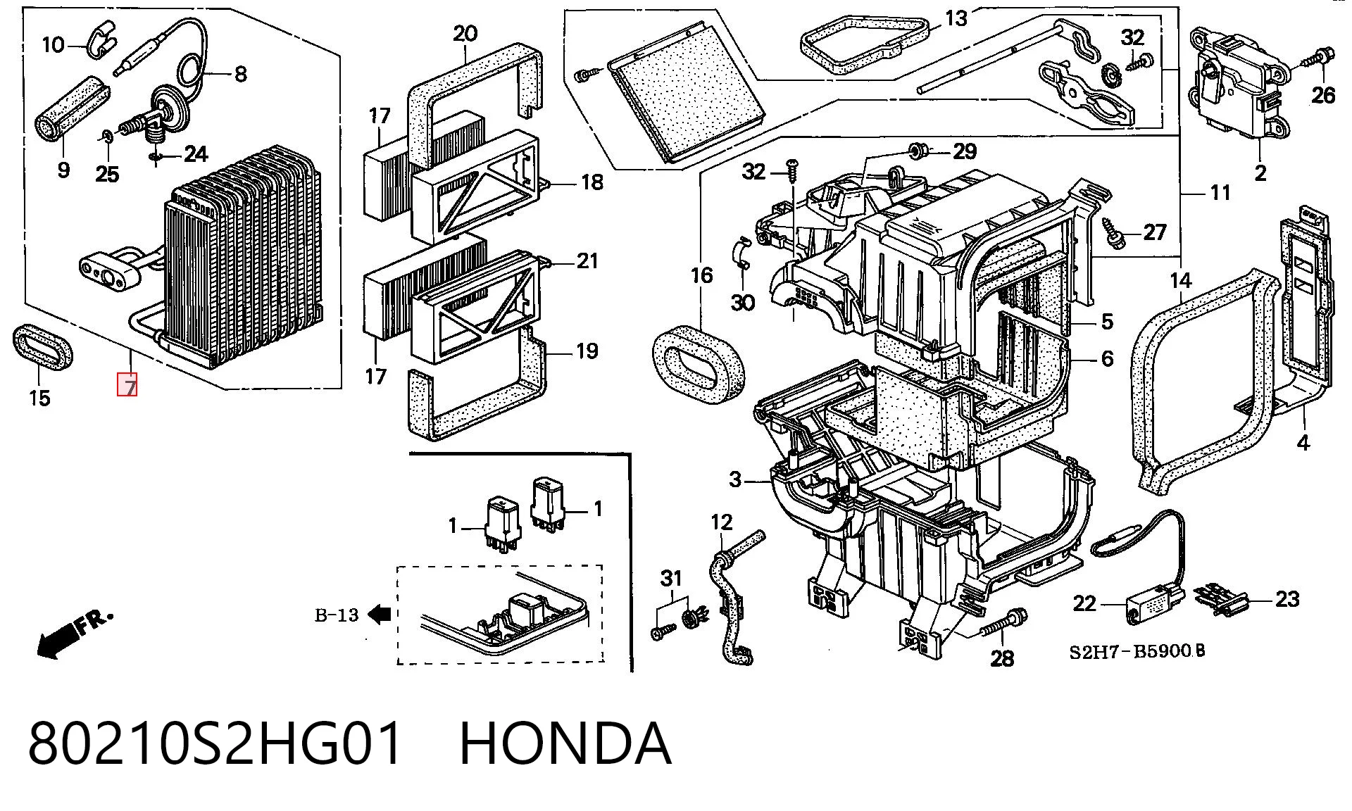 Comprar Evaporador de aire acondicionado Honda HR-V  GH a bajo precio
