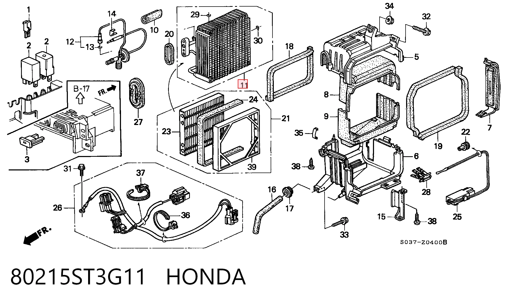 Comprar Evaporador de aire acondicionado Honda Civic VI EJ9, EK3/4 a bajo precio