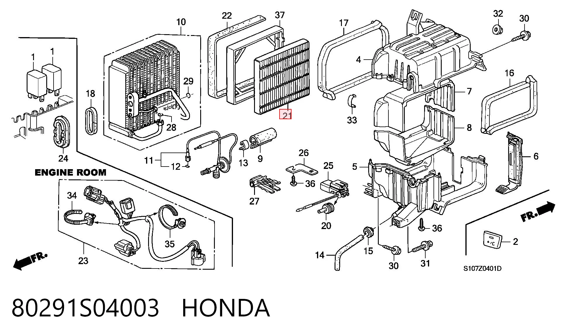 80291S04003 Honda