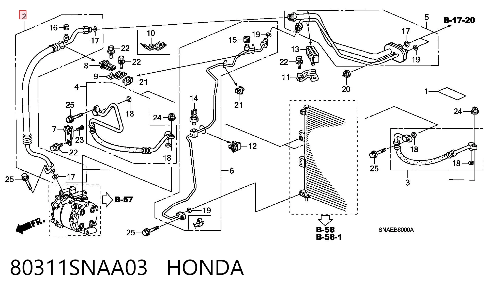 80311SNAA03 Honda 