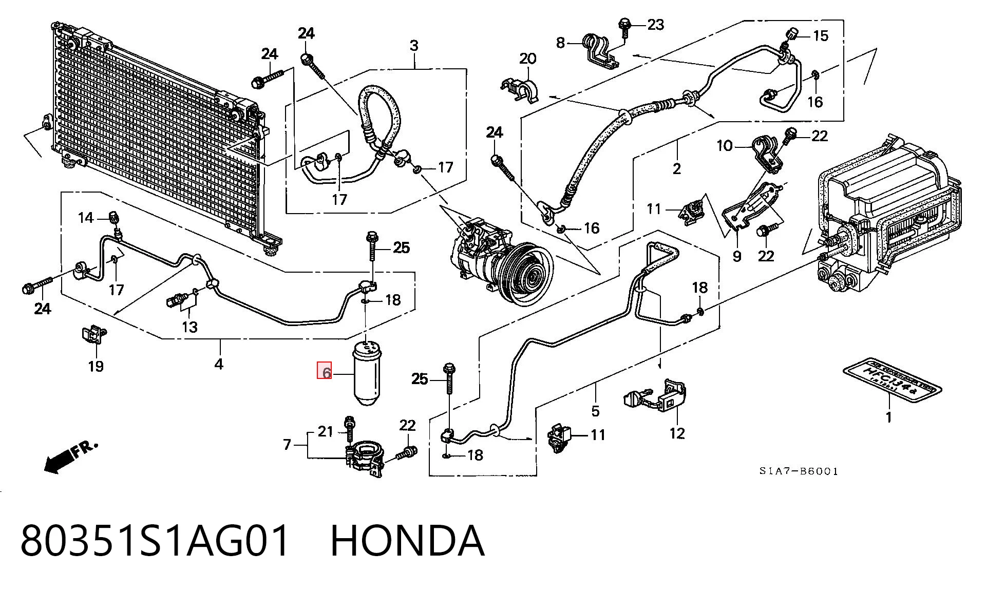 80351S1AG01 Honda