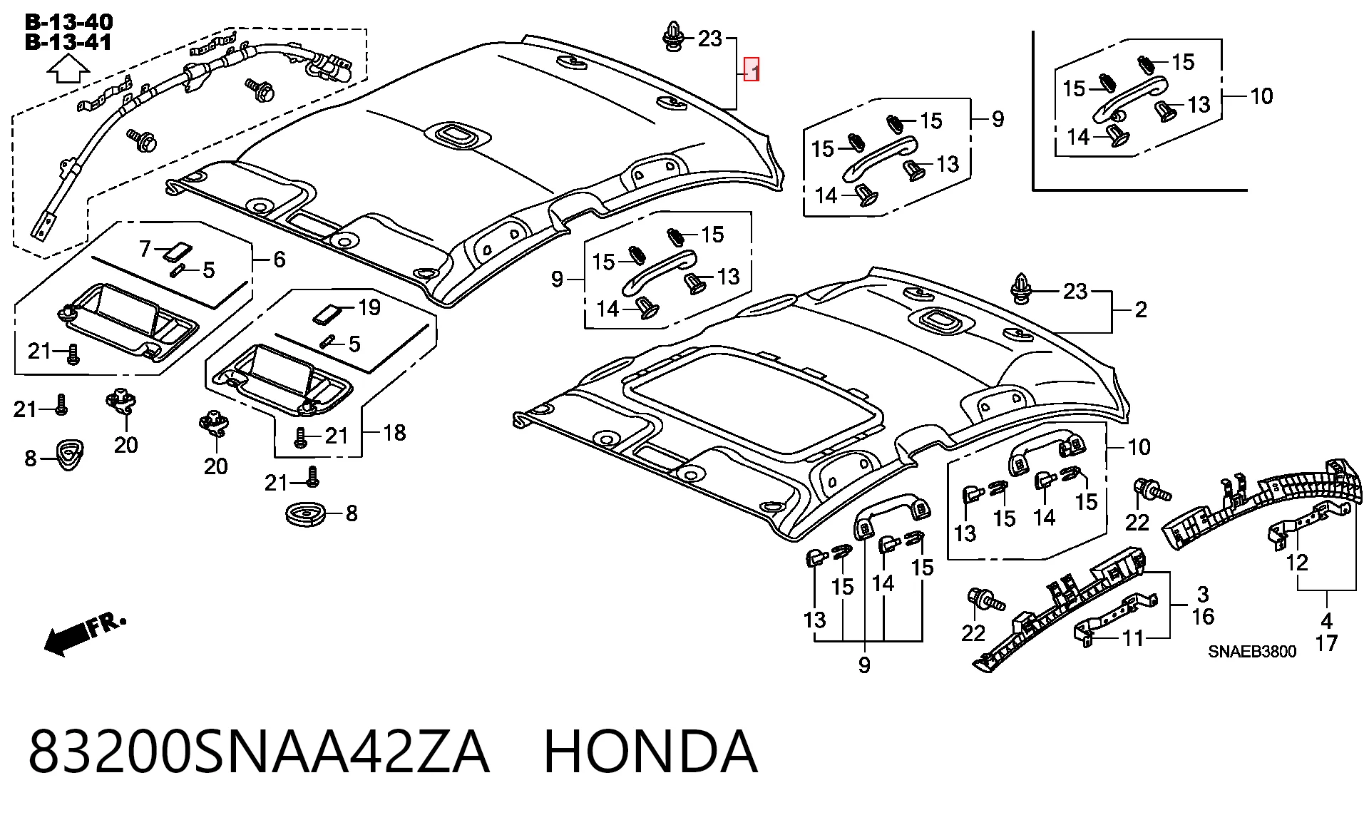 Comprar Guarnecido de techo Honda Civic VIII FD, FA a bajo precio