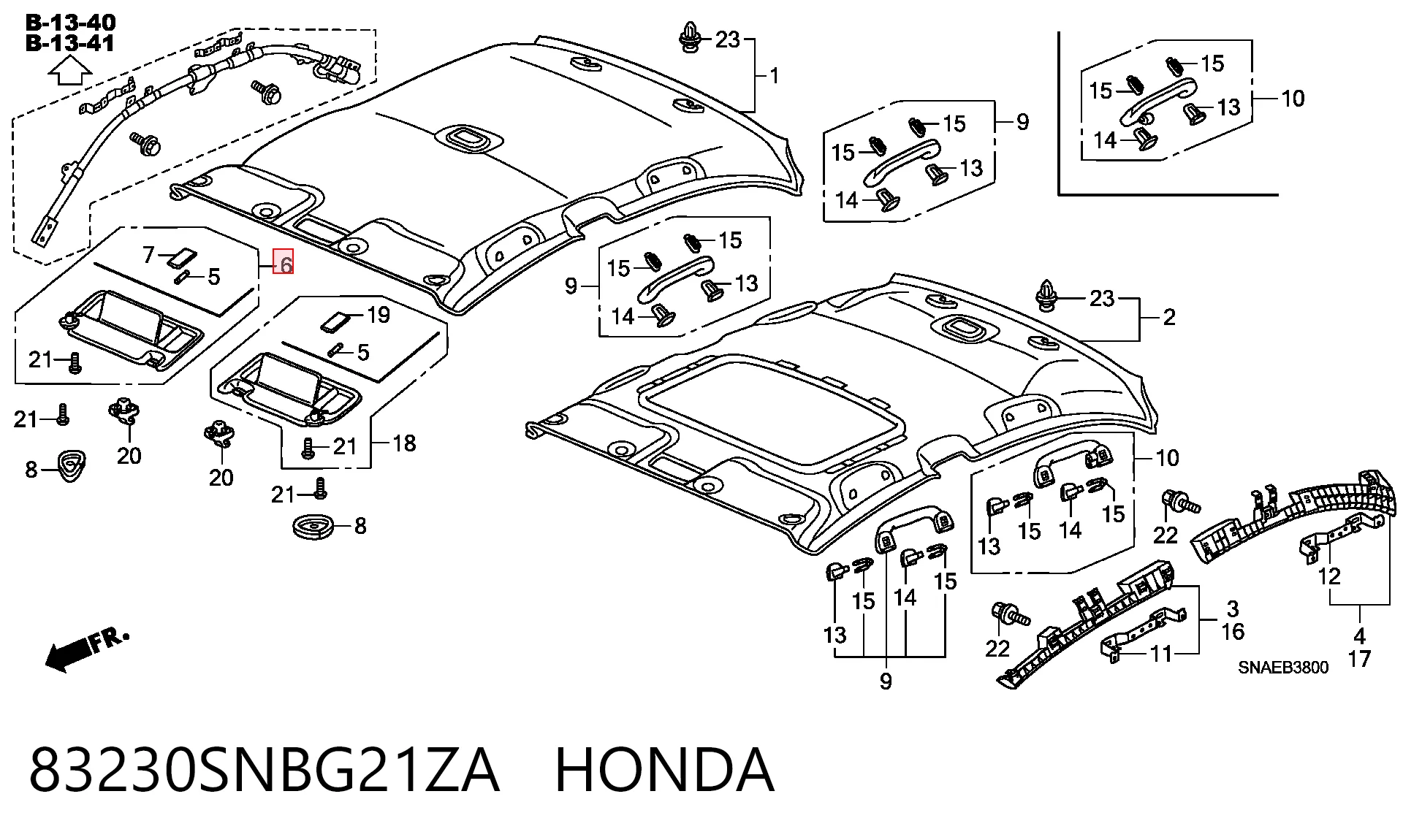 Comprar Visera parasol Honda Civic VIII FD, FA a bajo precio