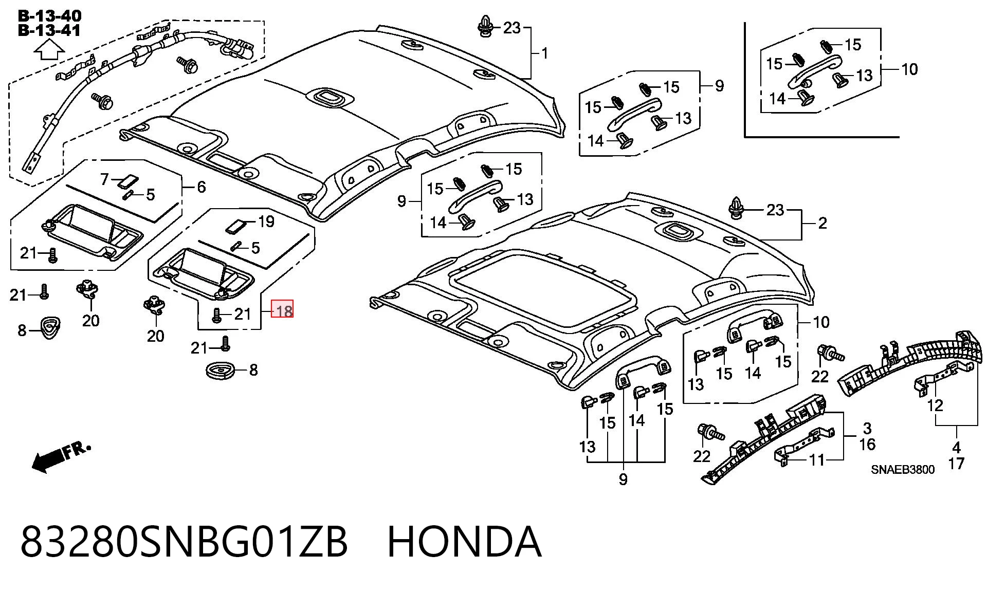 83280SNBG01ZB Honda