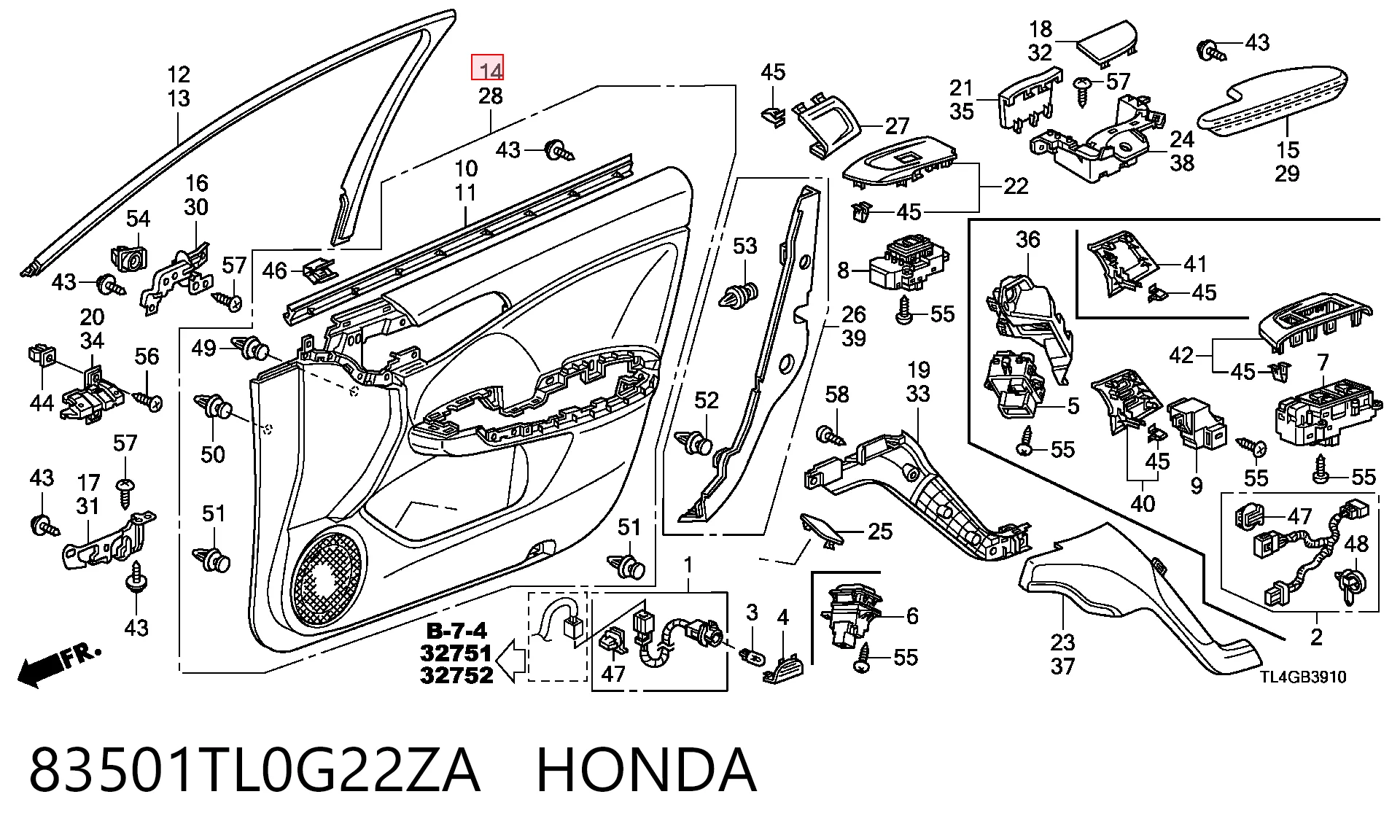 83501TL0G22ZA Honda