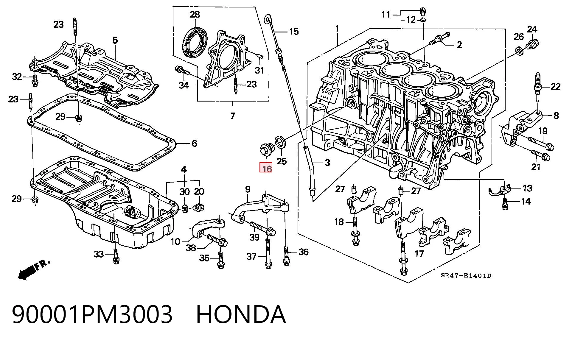 90001PM3003 Honda 