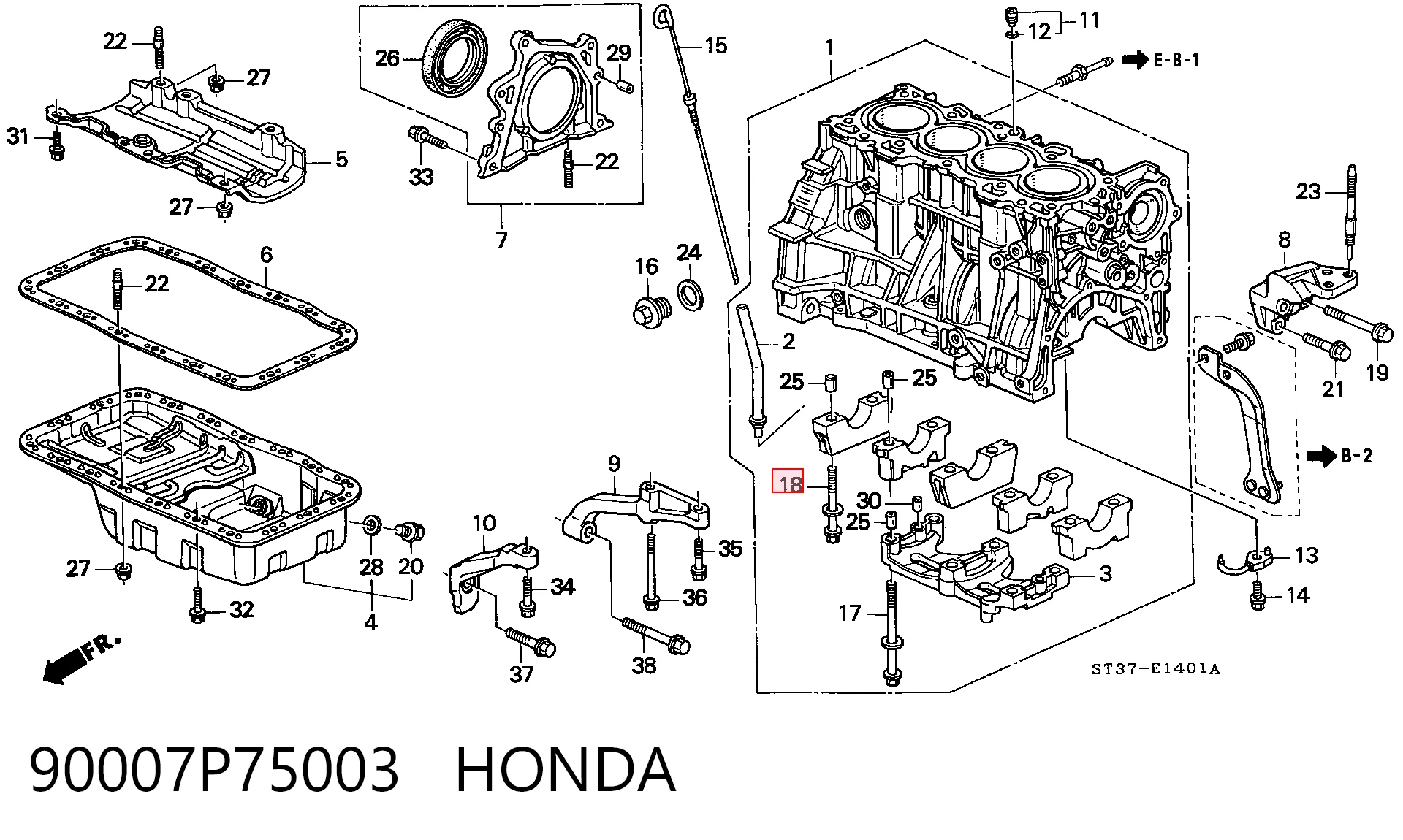 90007P75003 Honda 