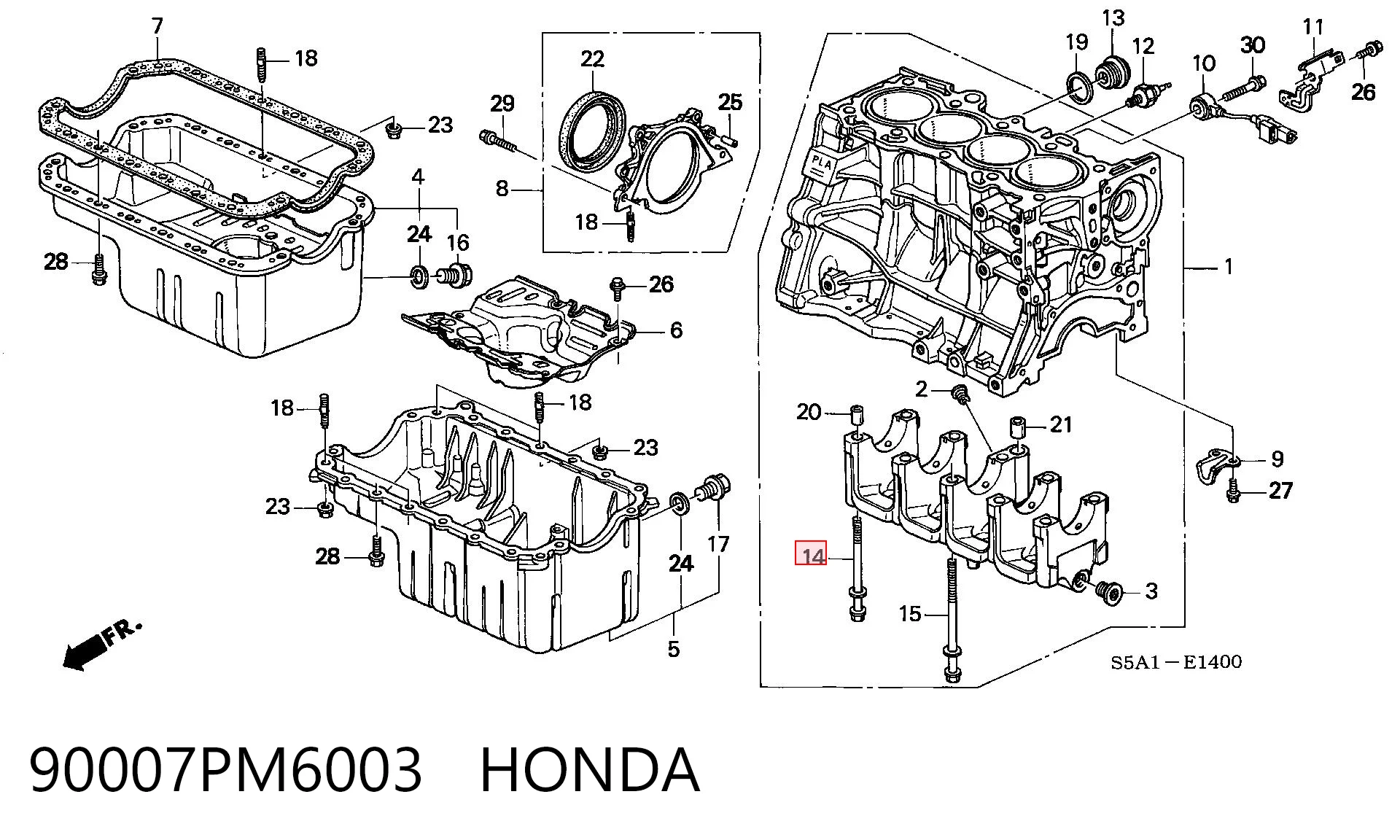 90007PM6003 Honda 