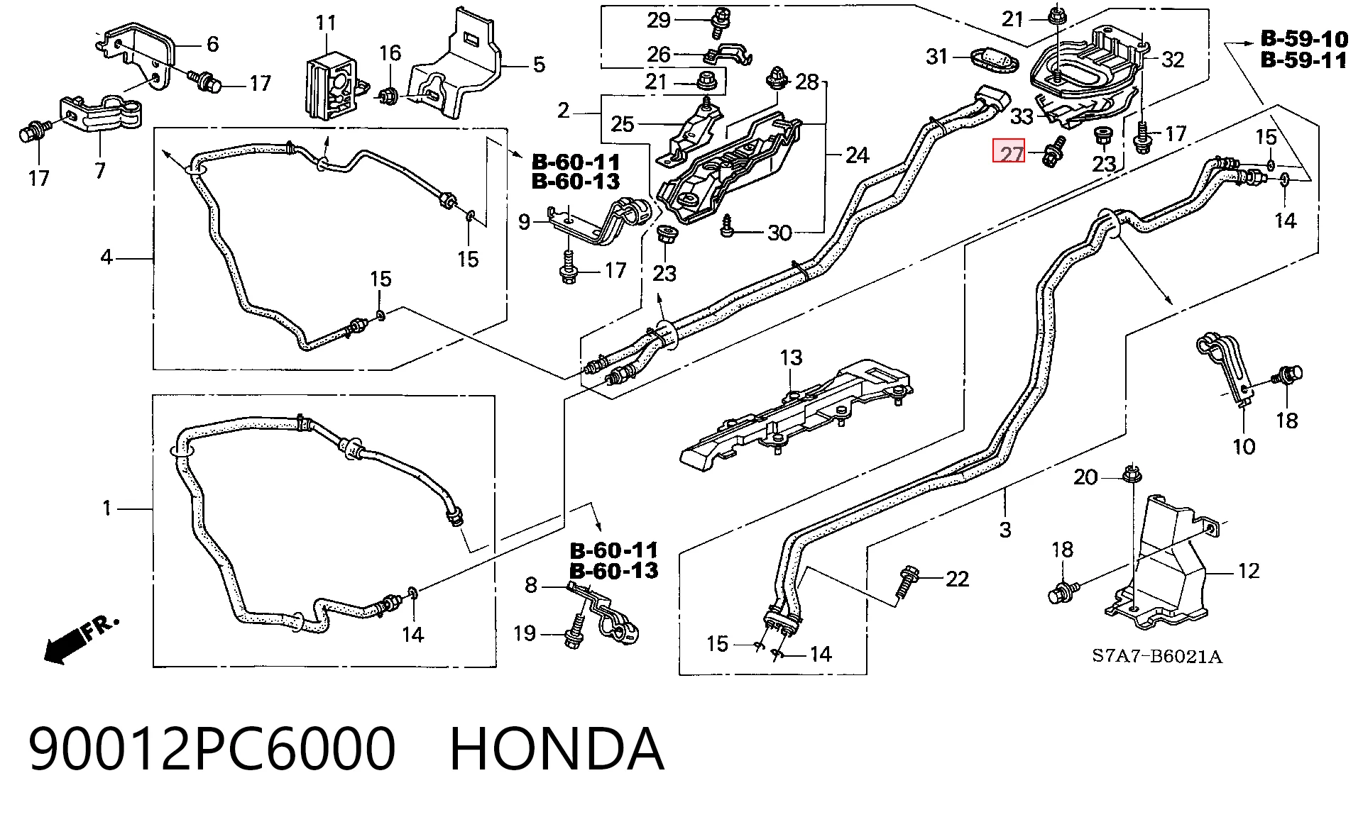 90012PC6000 Honda
